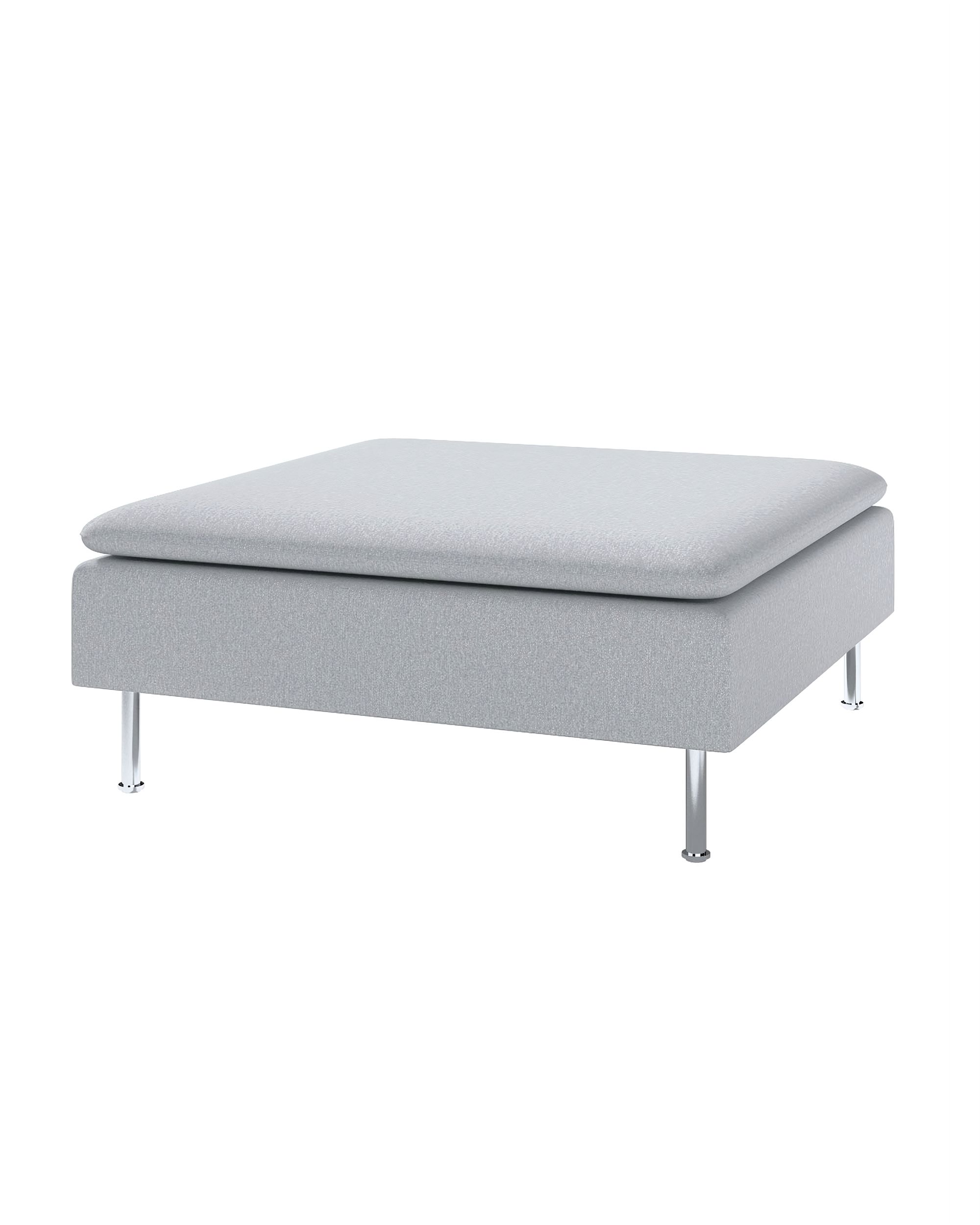 Söderhamn footstool cover colour grey fabric structured