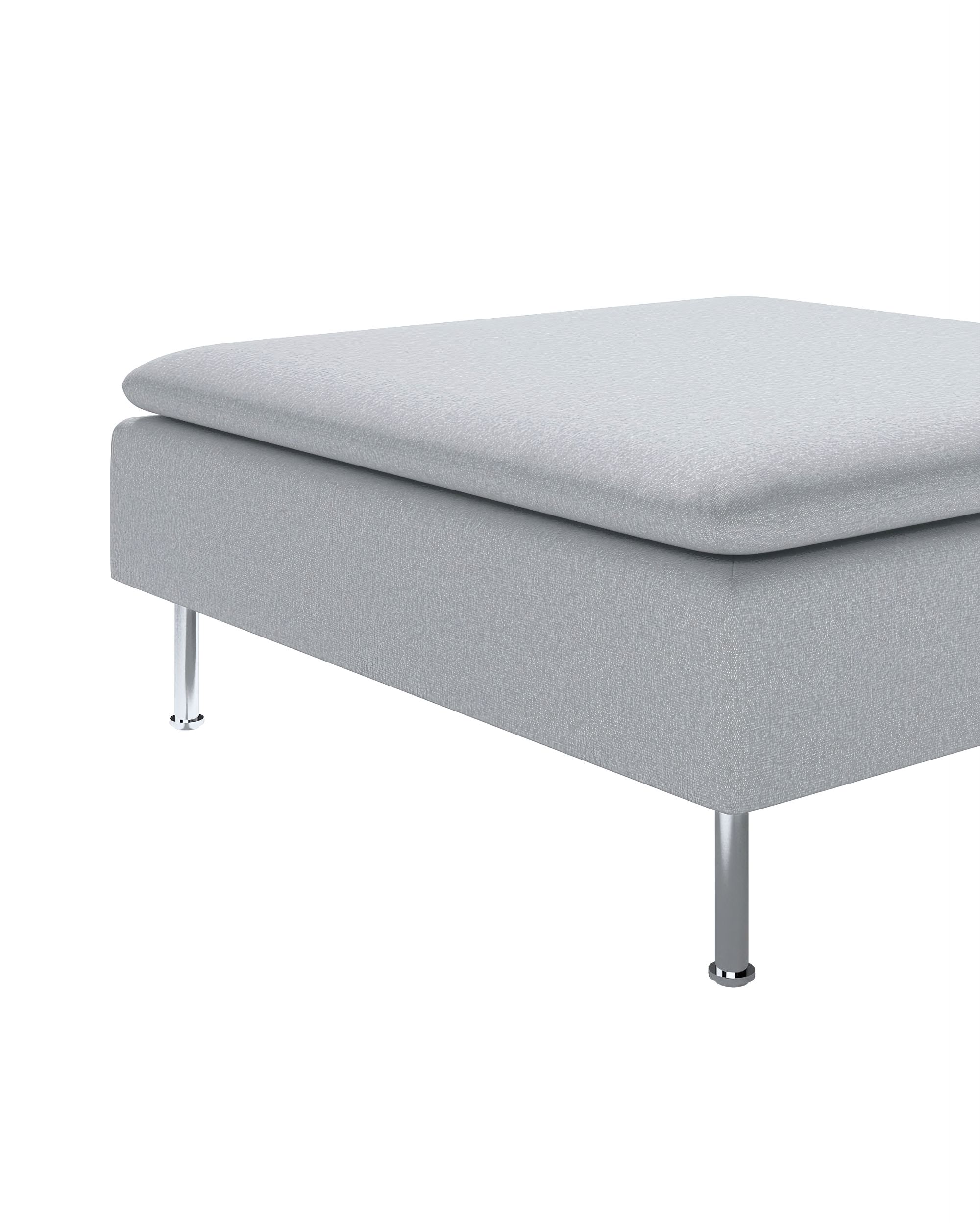 Söderhamn footstool cover colour grey fabric structured (hover)