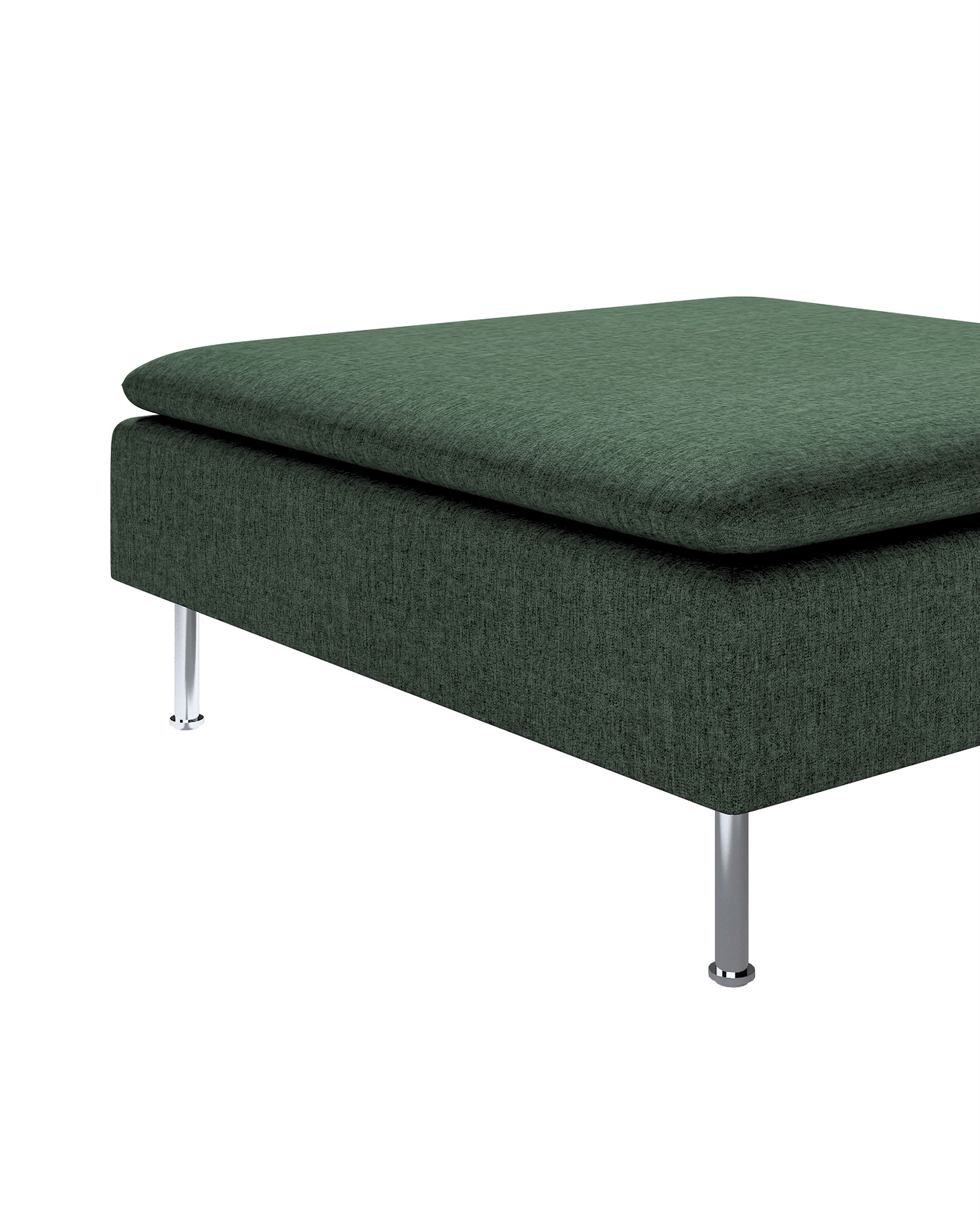Söderhamn footstool cover colour green fabric structured (hover)