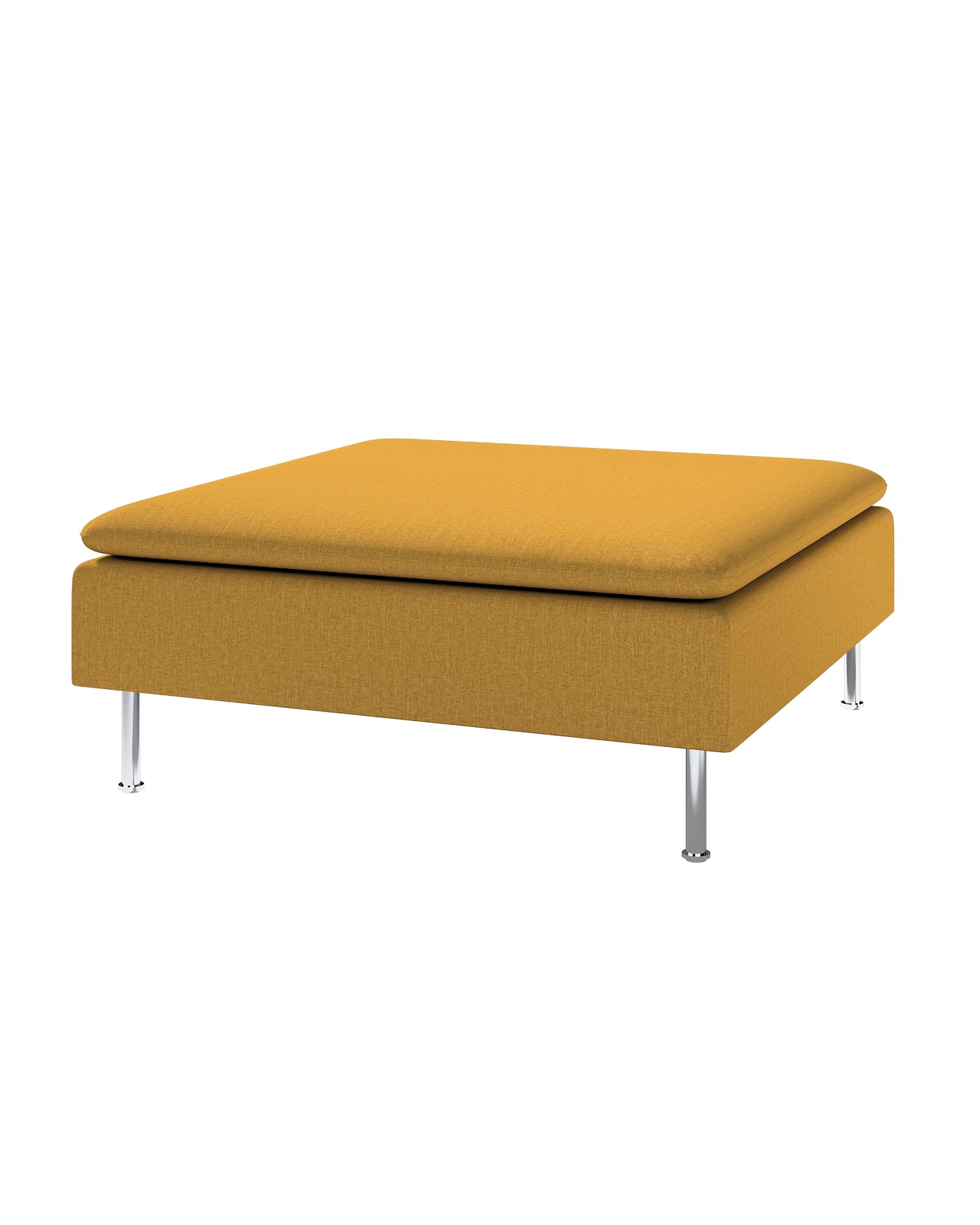 Söderhamn footstool cover colour yellow fabric structured