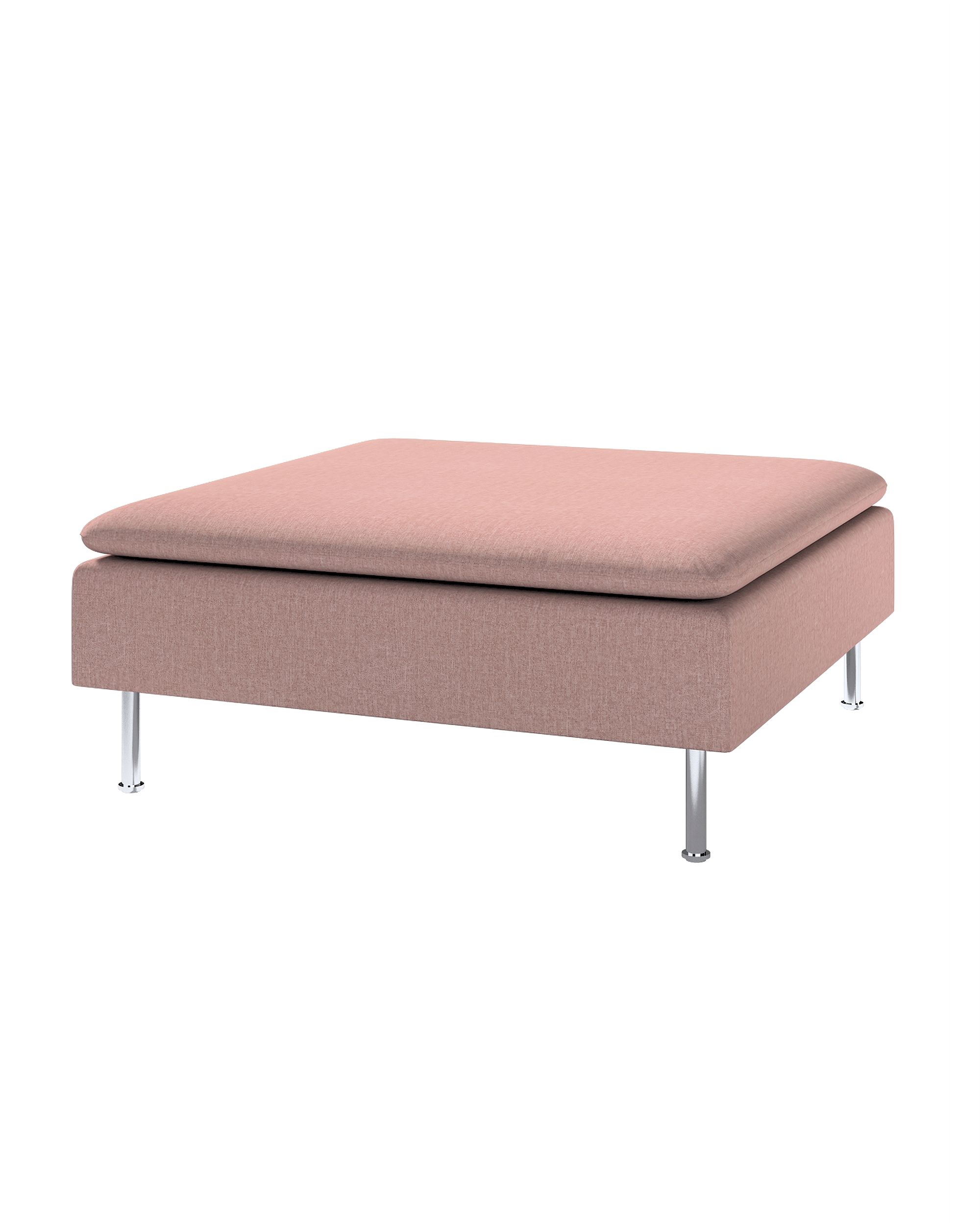 Söderhamn footstool cover colour pink fabric structured