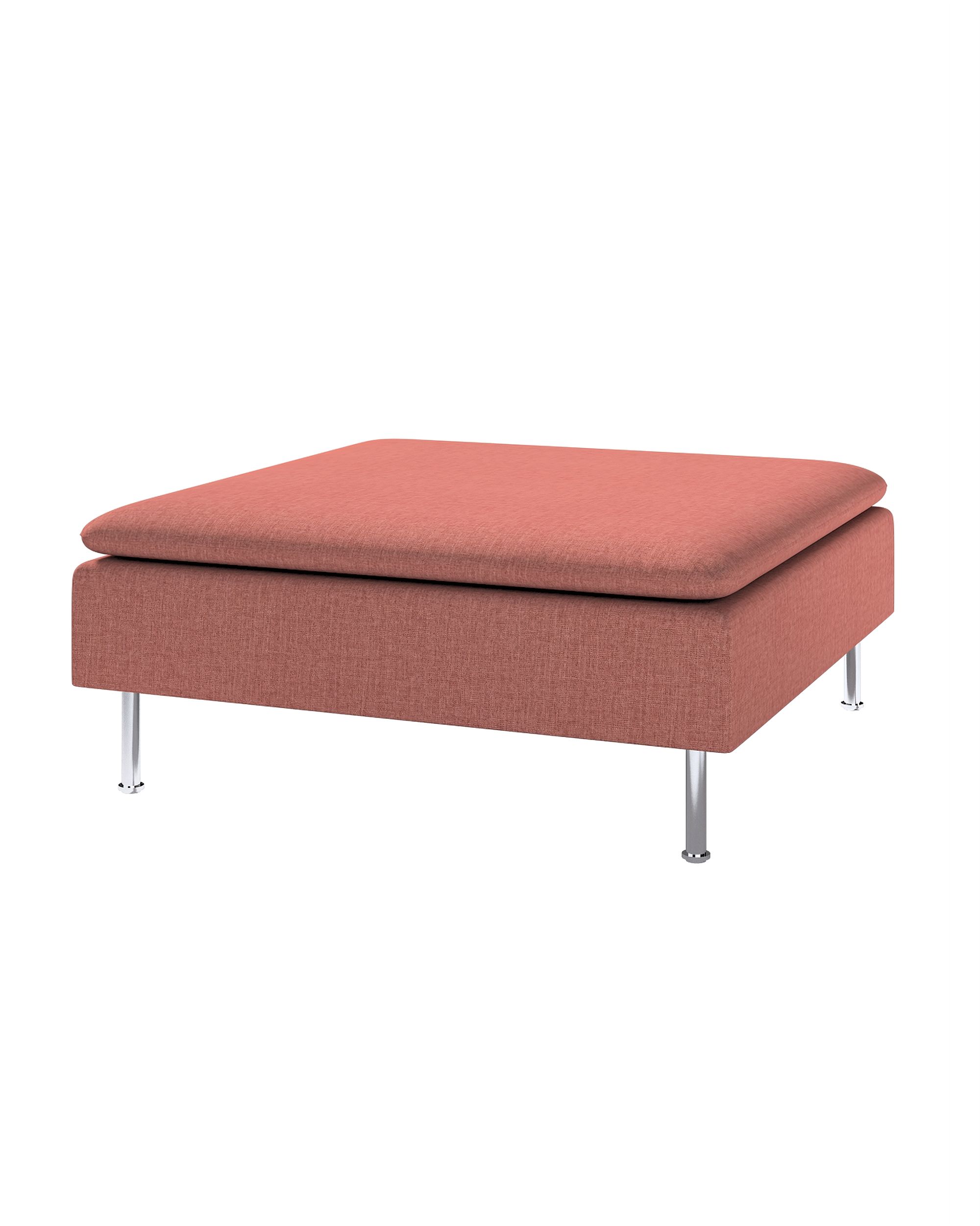 Söderhamn footstool cover colour brown fabric structured