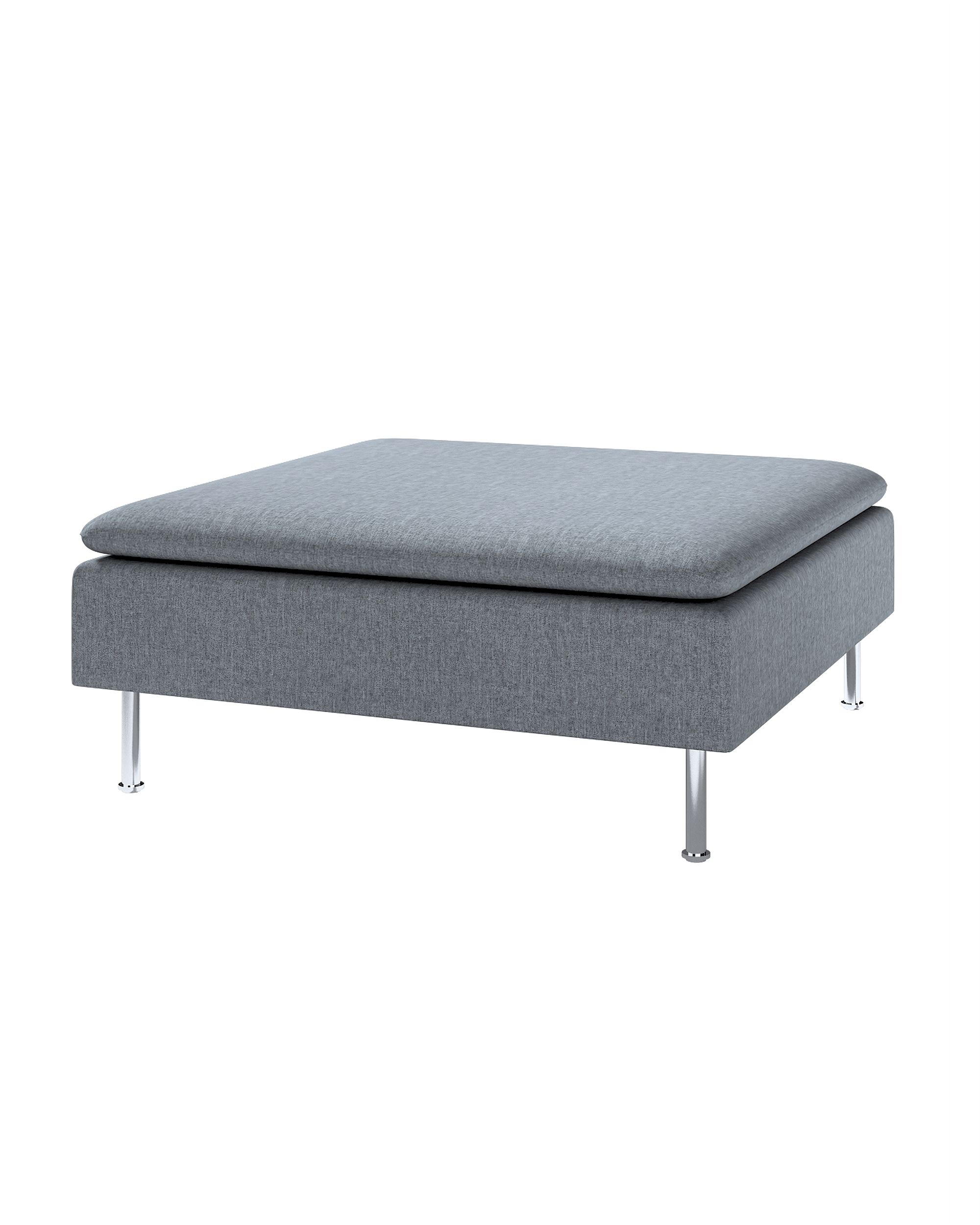 Söderhamn footstool cover colour grey fabric structured