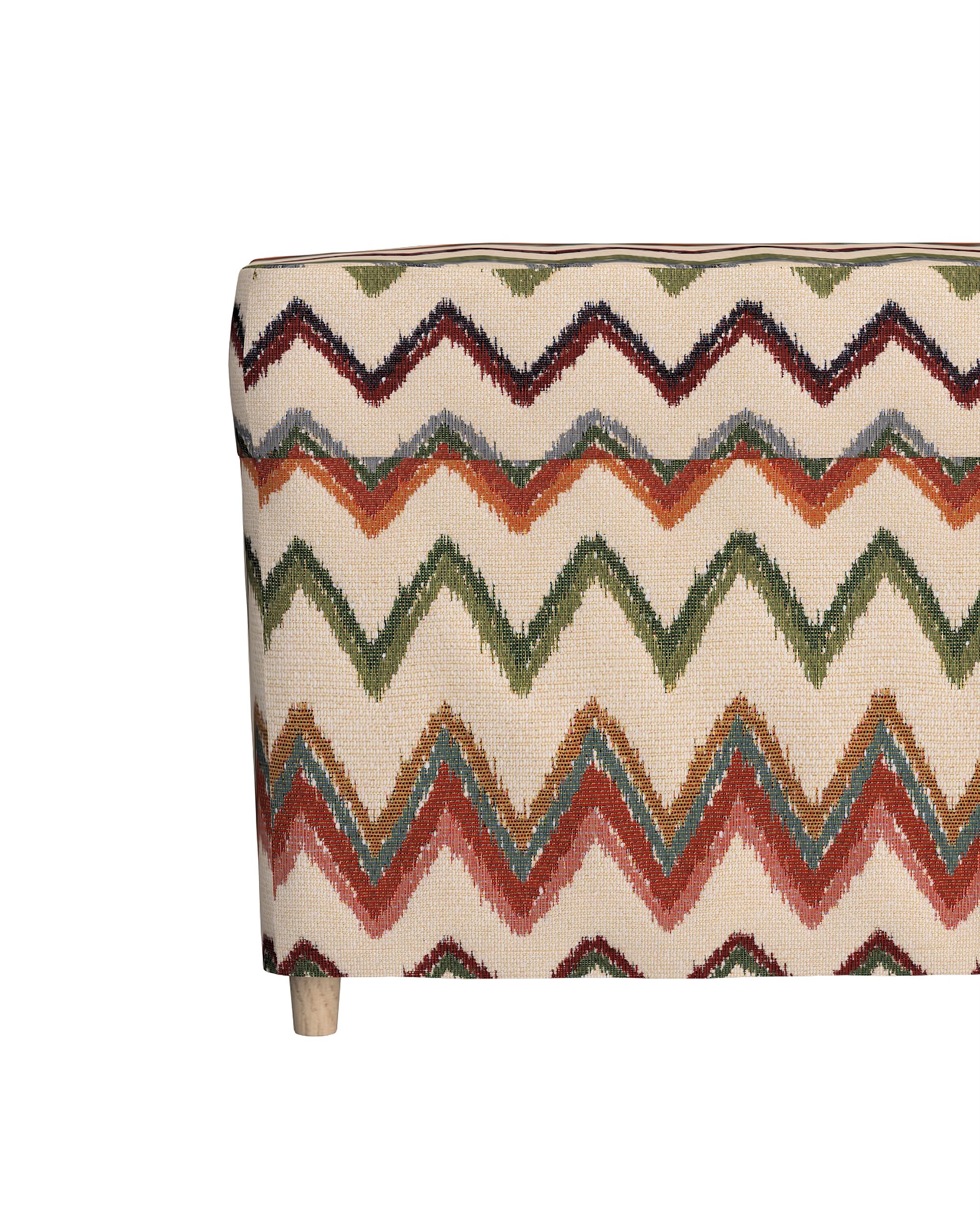Strandmon footstool cover colour multicolour fabric structured, patterned (hover)