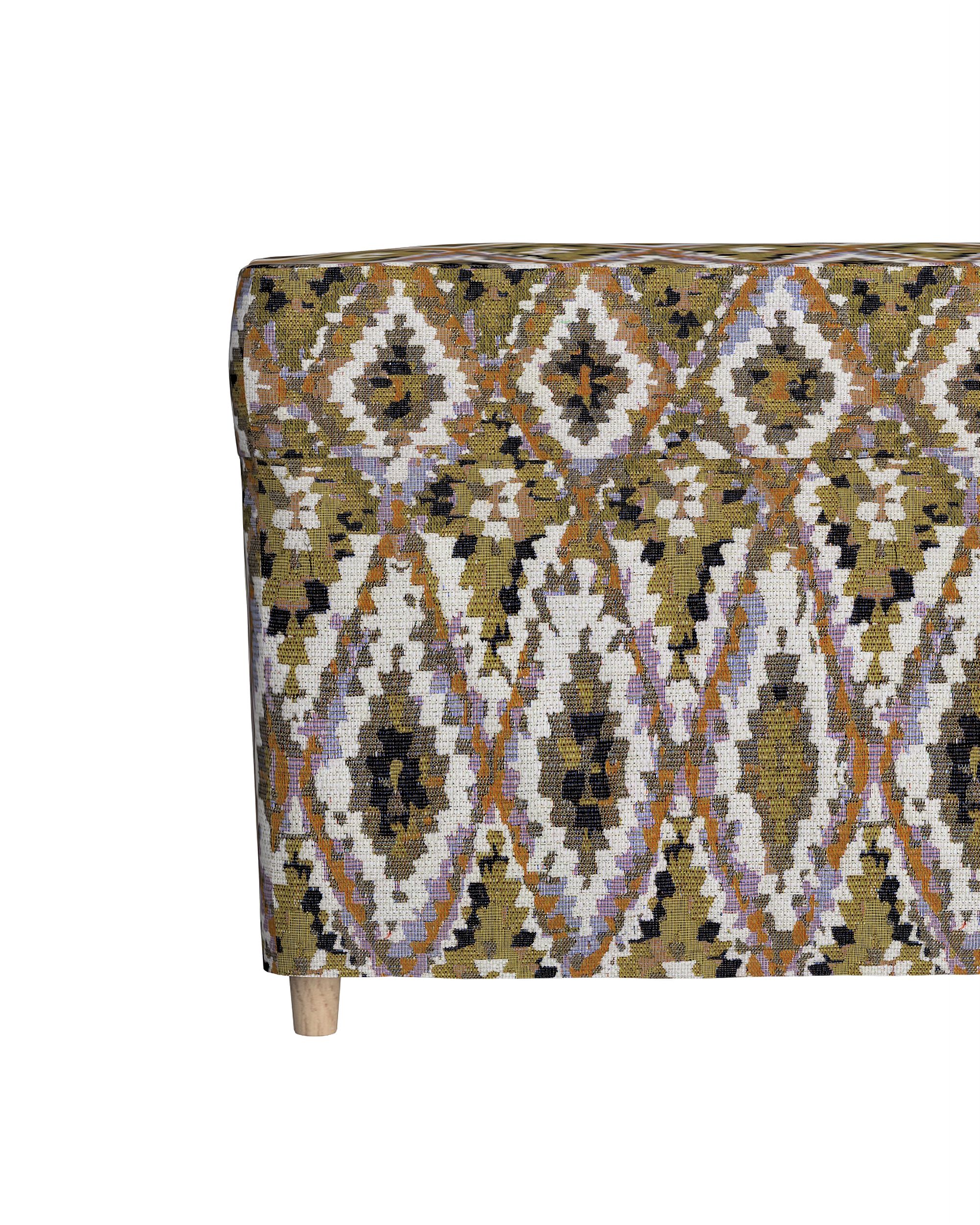 Strandmon footstool cover colour multicolour fabric structured, patterned (hover)