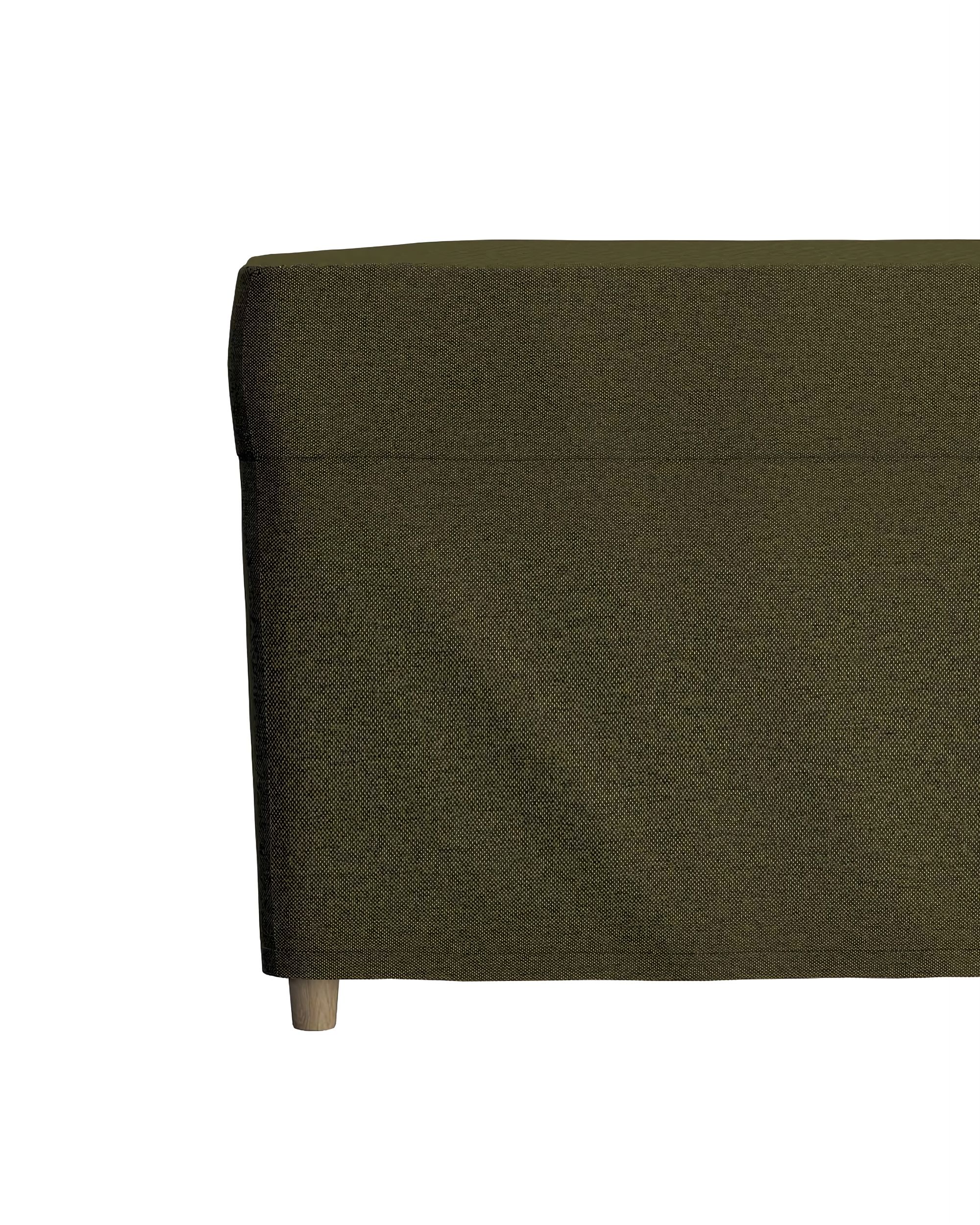 Strandmon footstool cover colour green fabric structured (hover)
