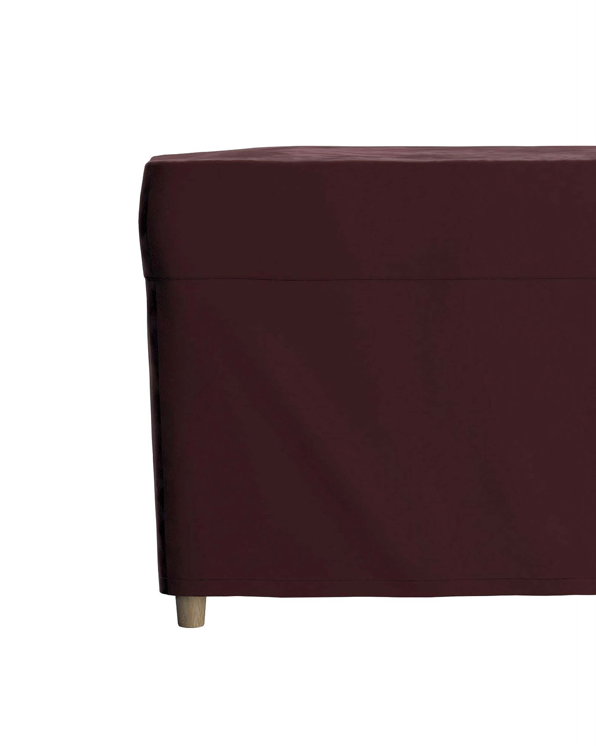 Strandmon footstool cover colour red fabric gloss, velvet (hover)
