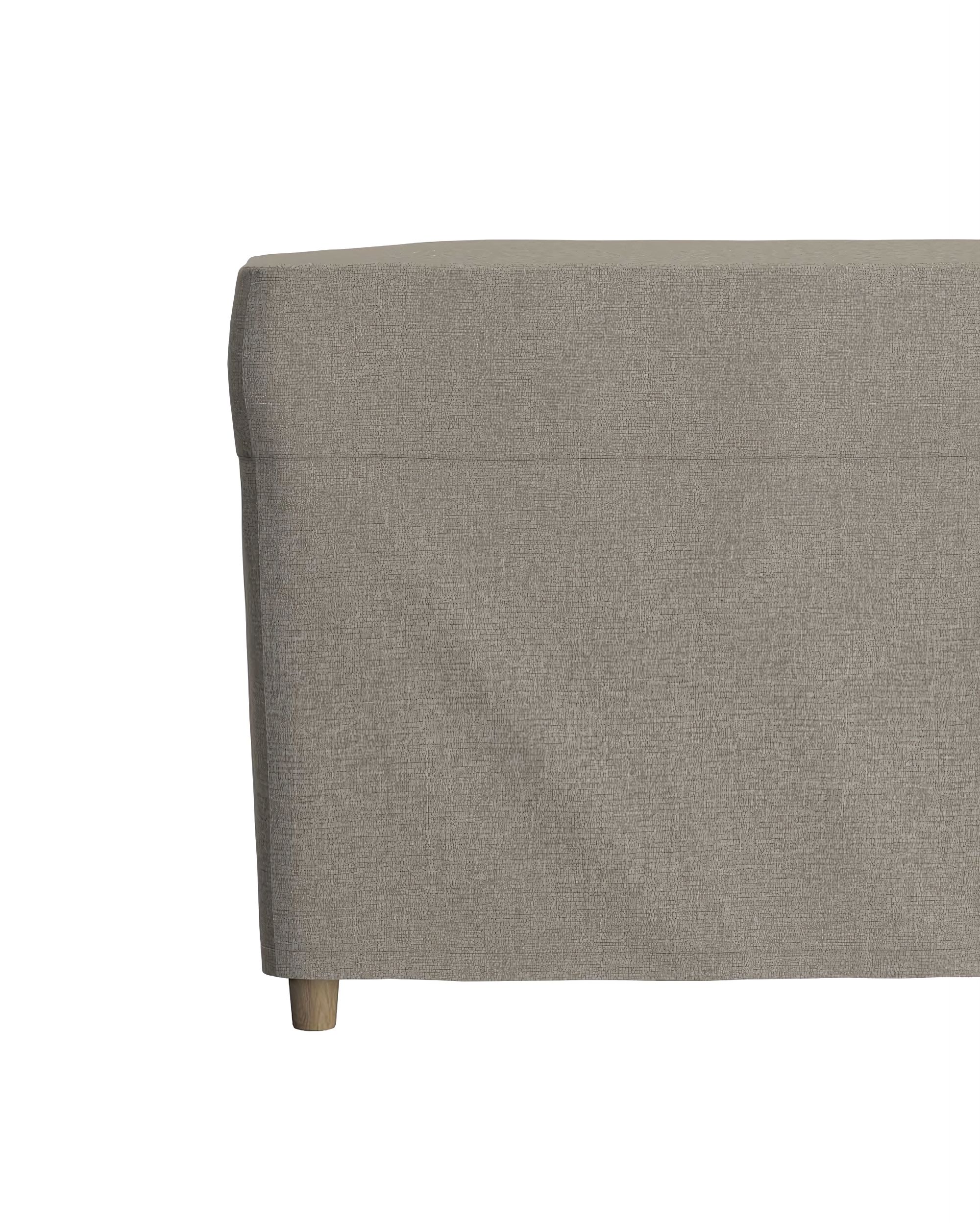 Strandmon footstool cover colour beige fabric structured (hover)