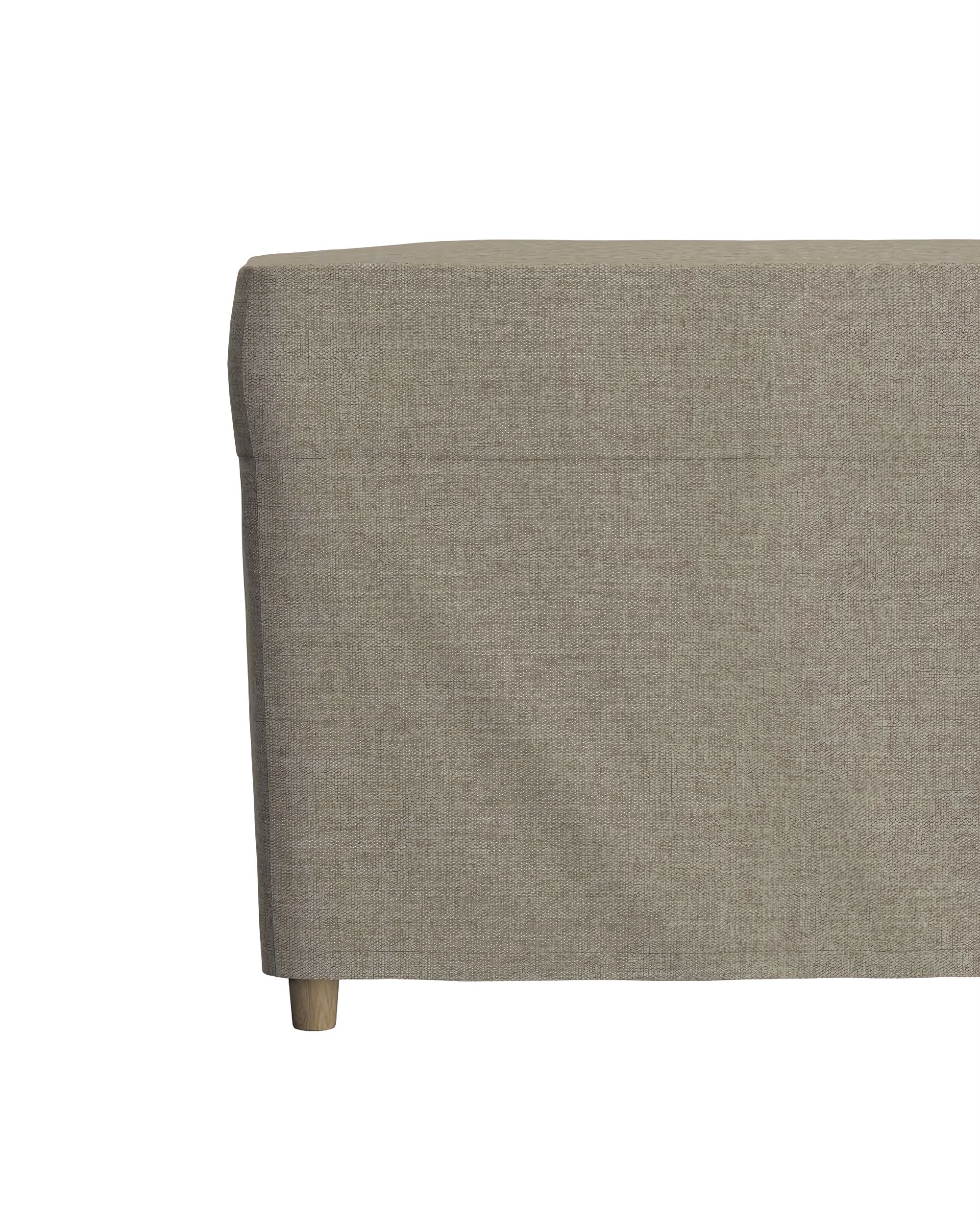 Strandmon footstool cover colour beige fabric structured (hover)