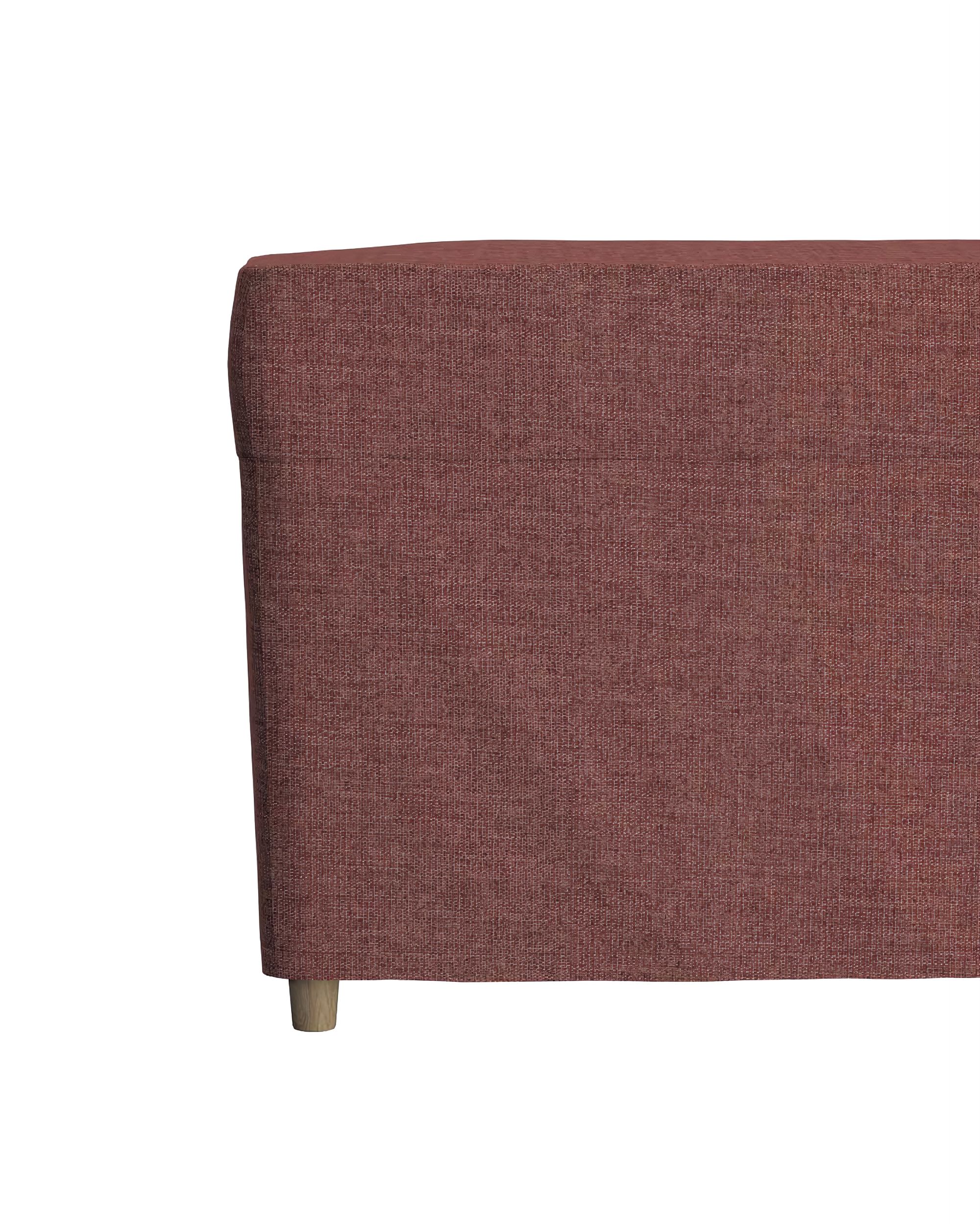 Strandmon footstool cover colour brown fabric structured (hover)