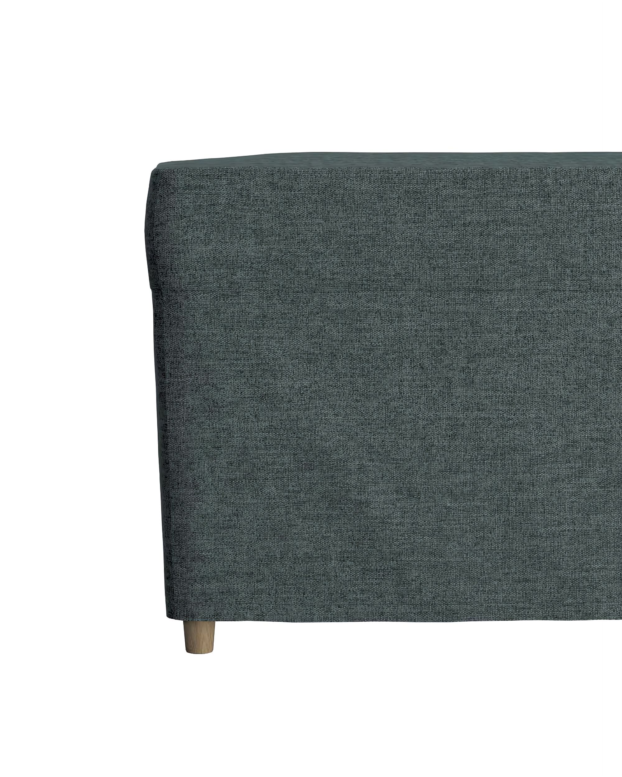 Strandmon footstool cover colour blue fabric structured (hover)
