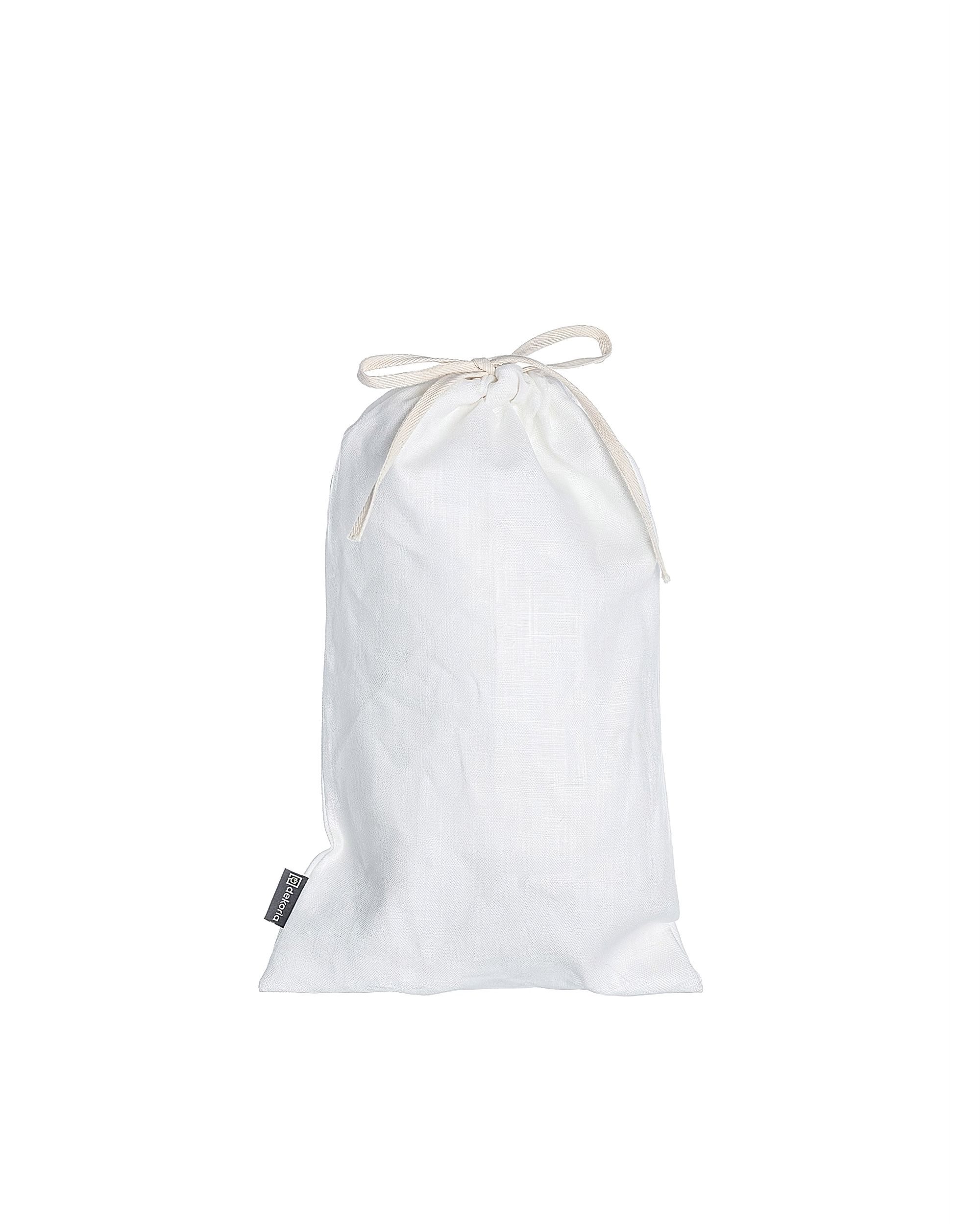 Kitchen bag colour white fabric semi-sheer, structured, linen