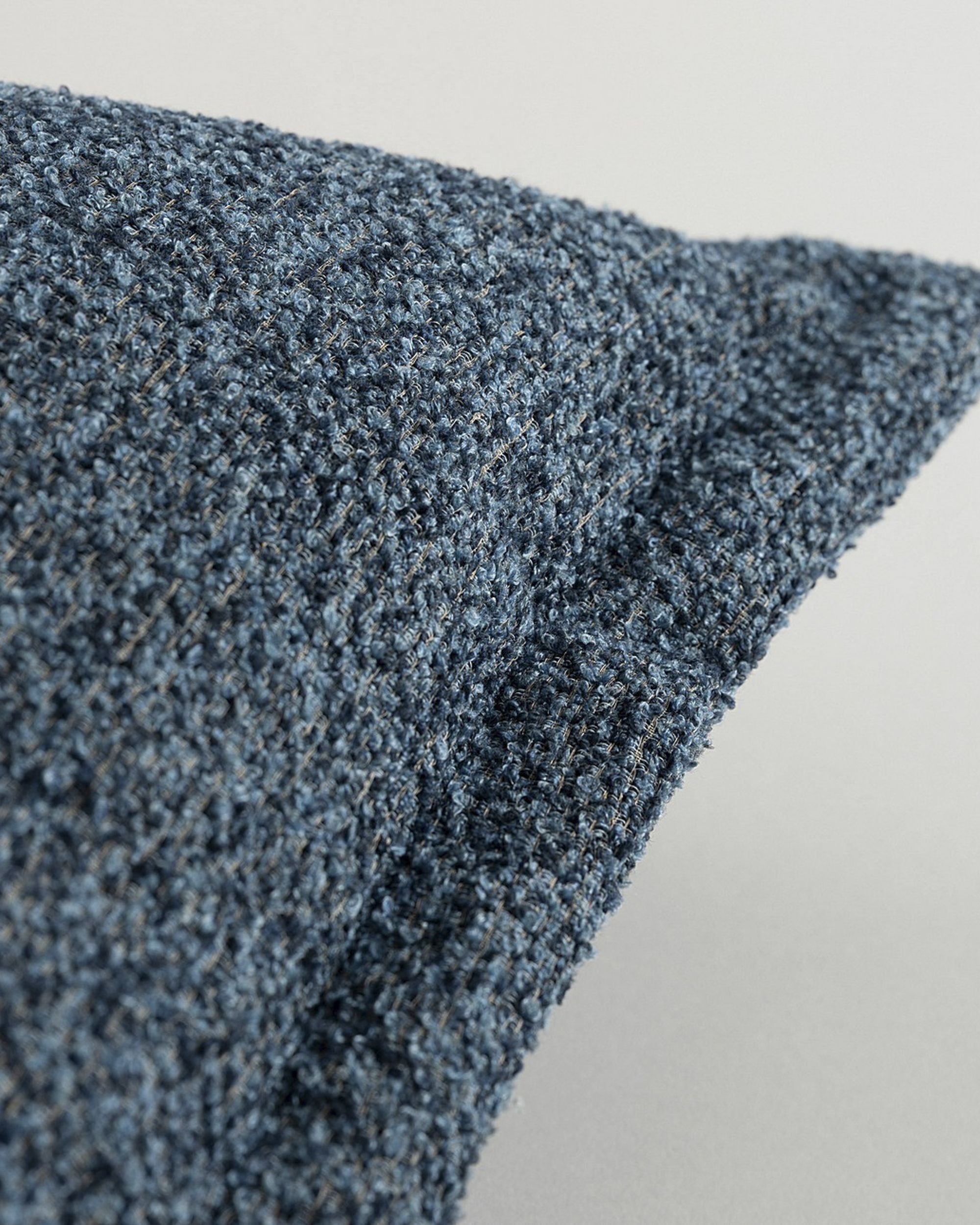 Mona cushion cover with border colour blue fabric structured