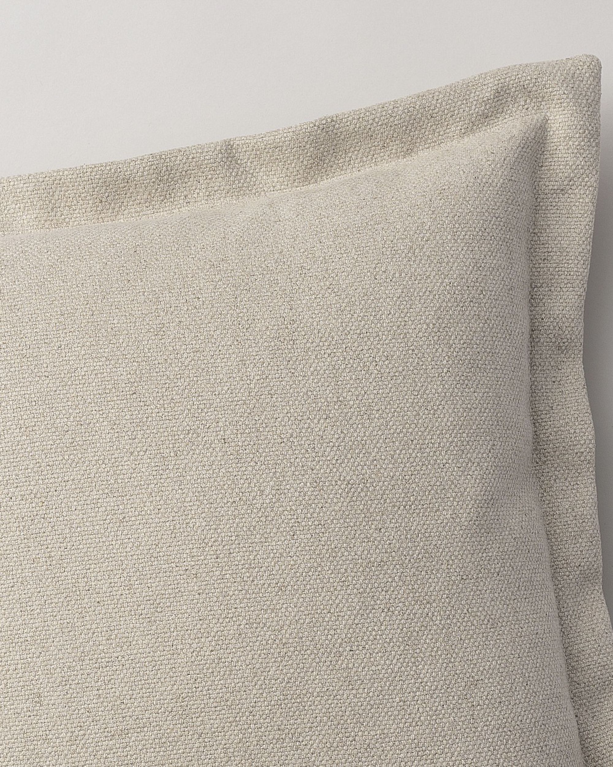 Mona cushion cover with border colour beige fabric structured