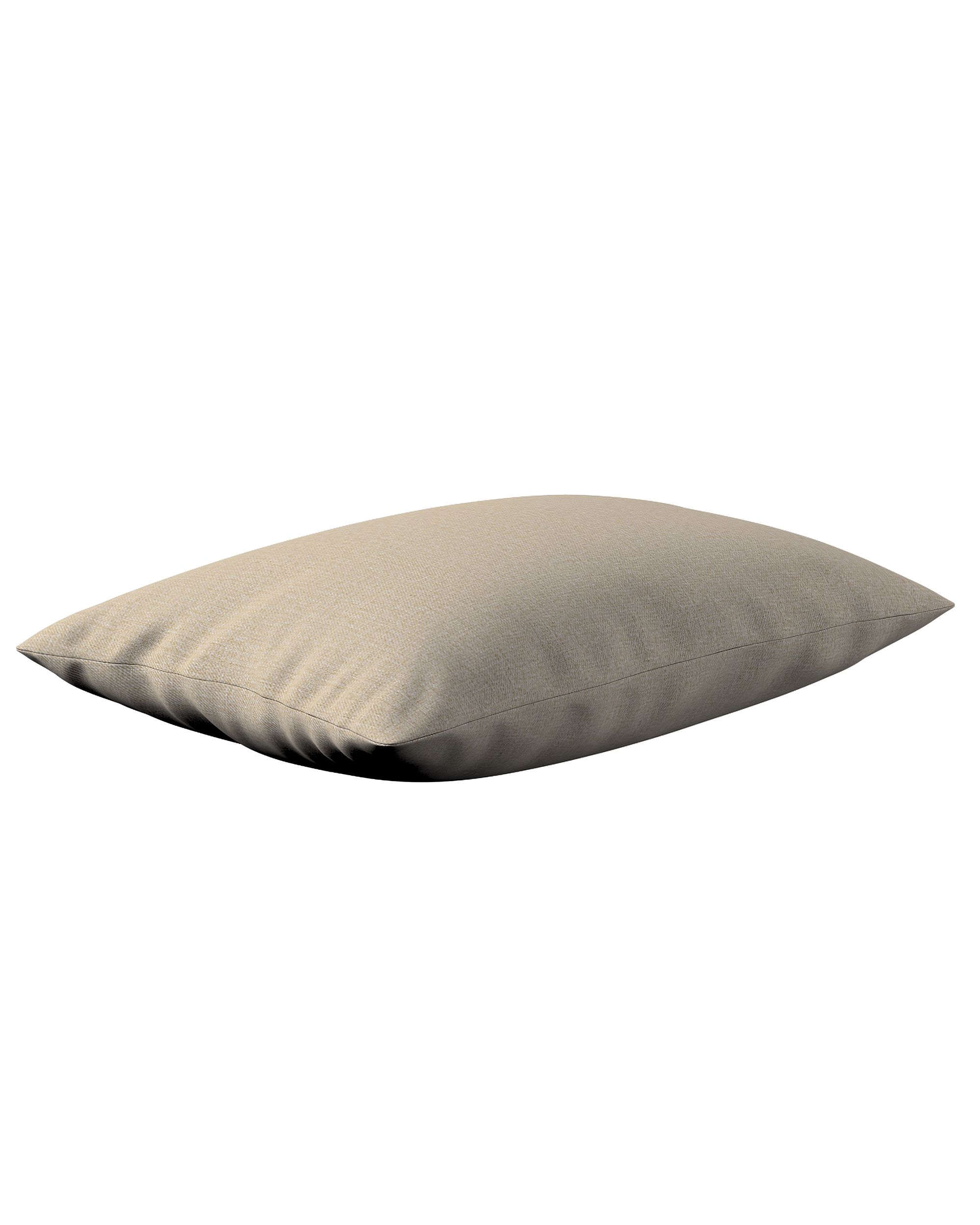 Kinga rectangular cushion cover colour beige fabric structured (hover)