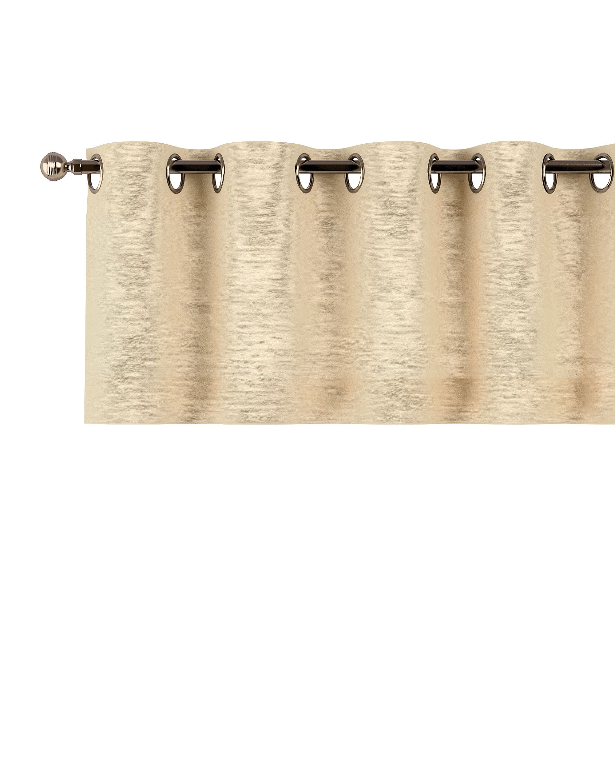 Eyelet pelmet colour beige