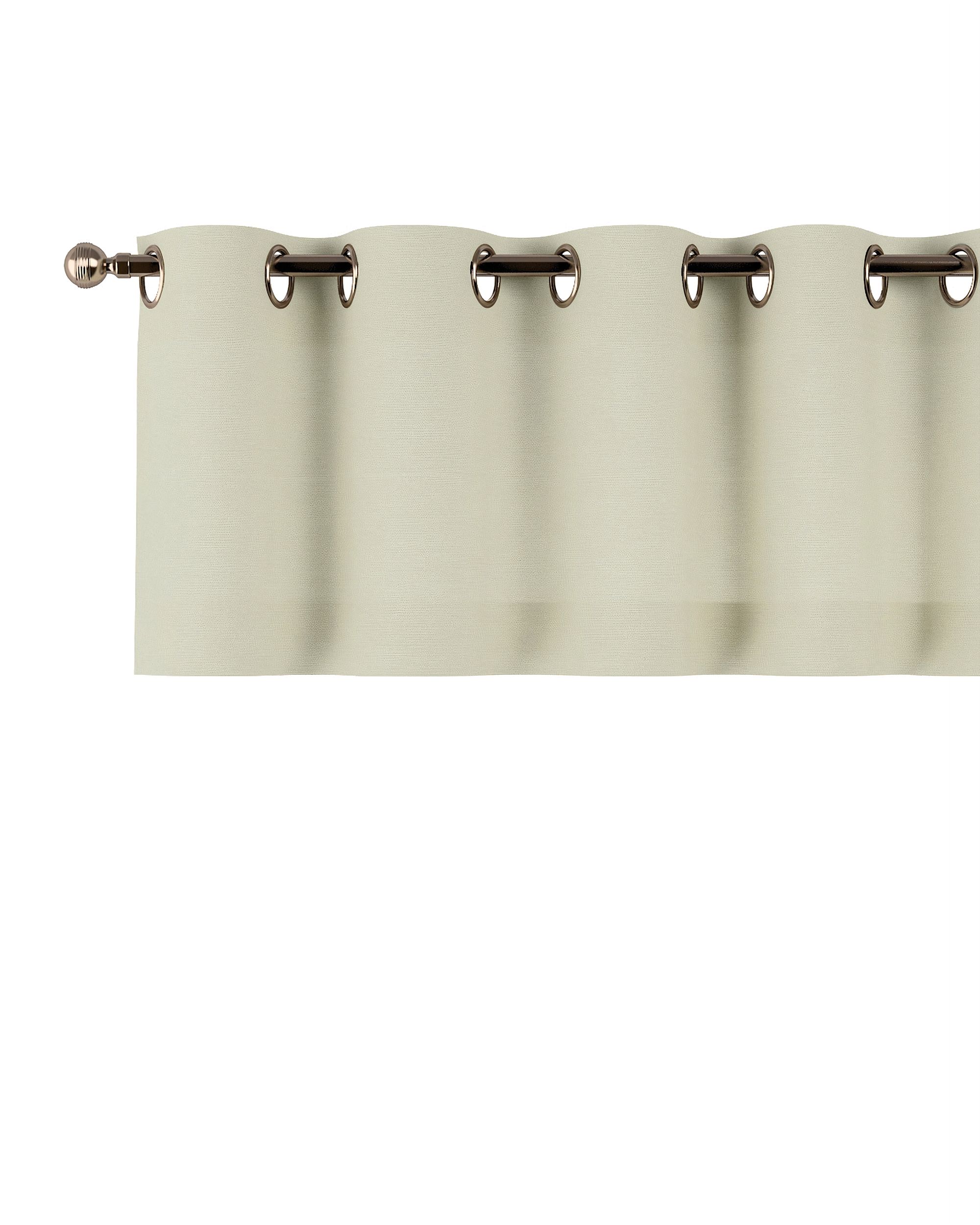 Eyelet pelmet colour green