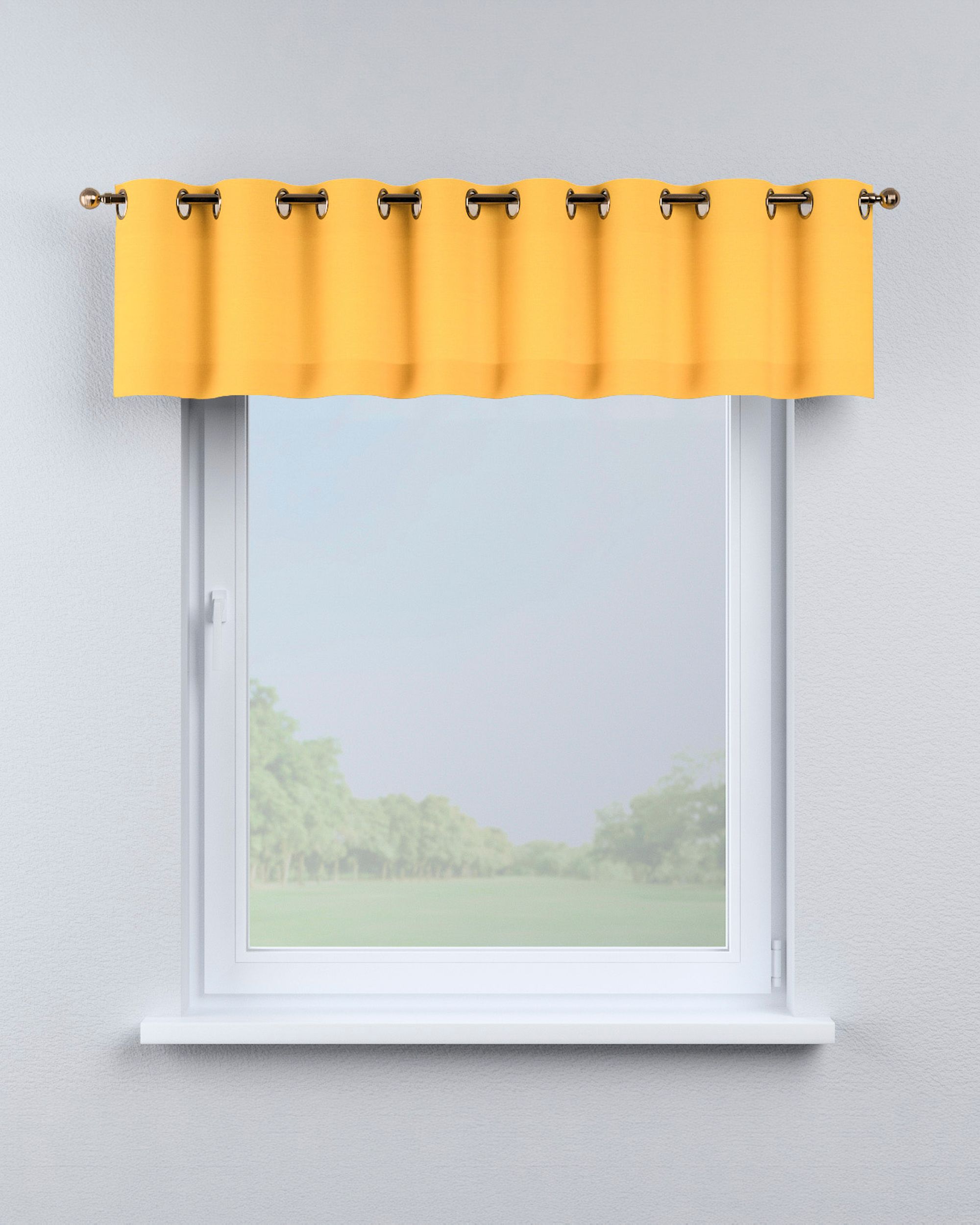 Eyelet pelmet colour yellow (hover)