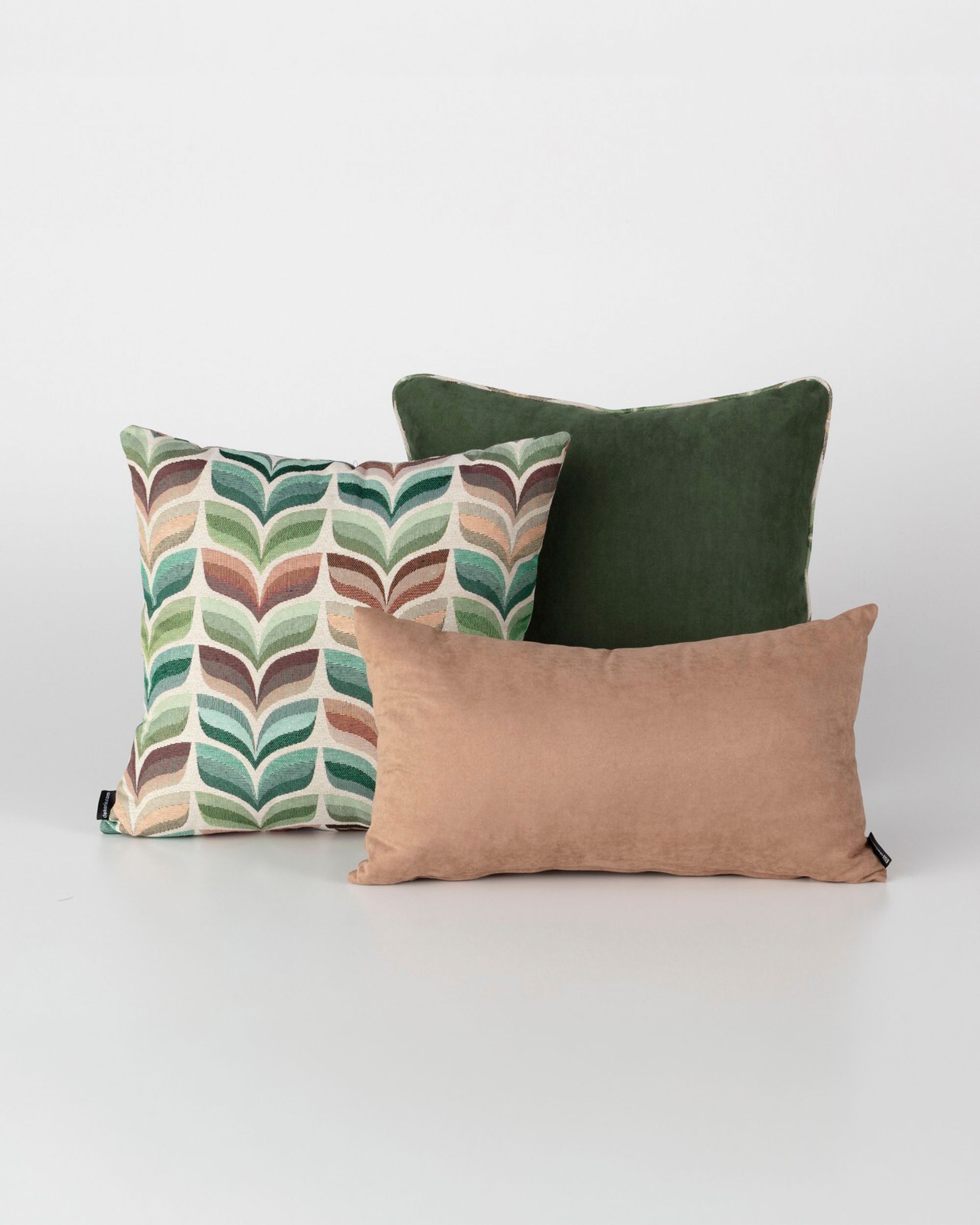 Cushions set of 3, Homely Folk green II
