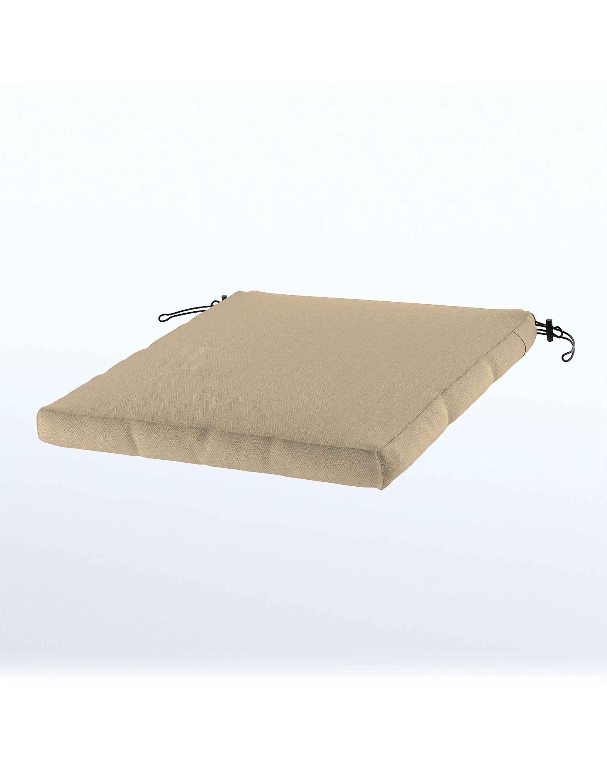Duvholmen seat cover 50x50cm (NÄMMARÖ, BONDHOLMEN) colour beige fabric outdoor, structured