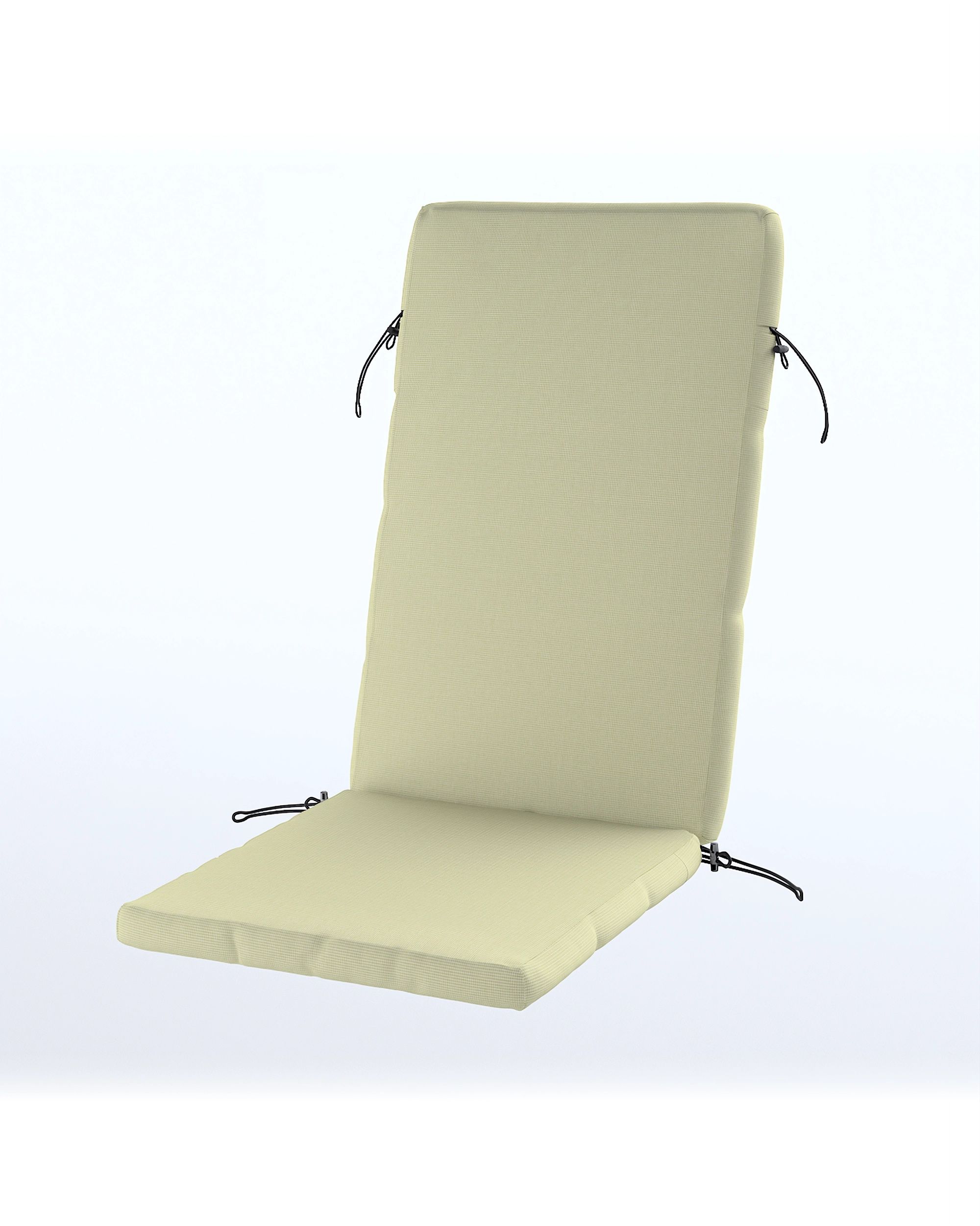 Duvholmen chair cushion cover 116x45cm (BONDHOLMEN, NÄMMARÖ, SJÄLLAND) colour green fabric outdoor, structured