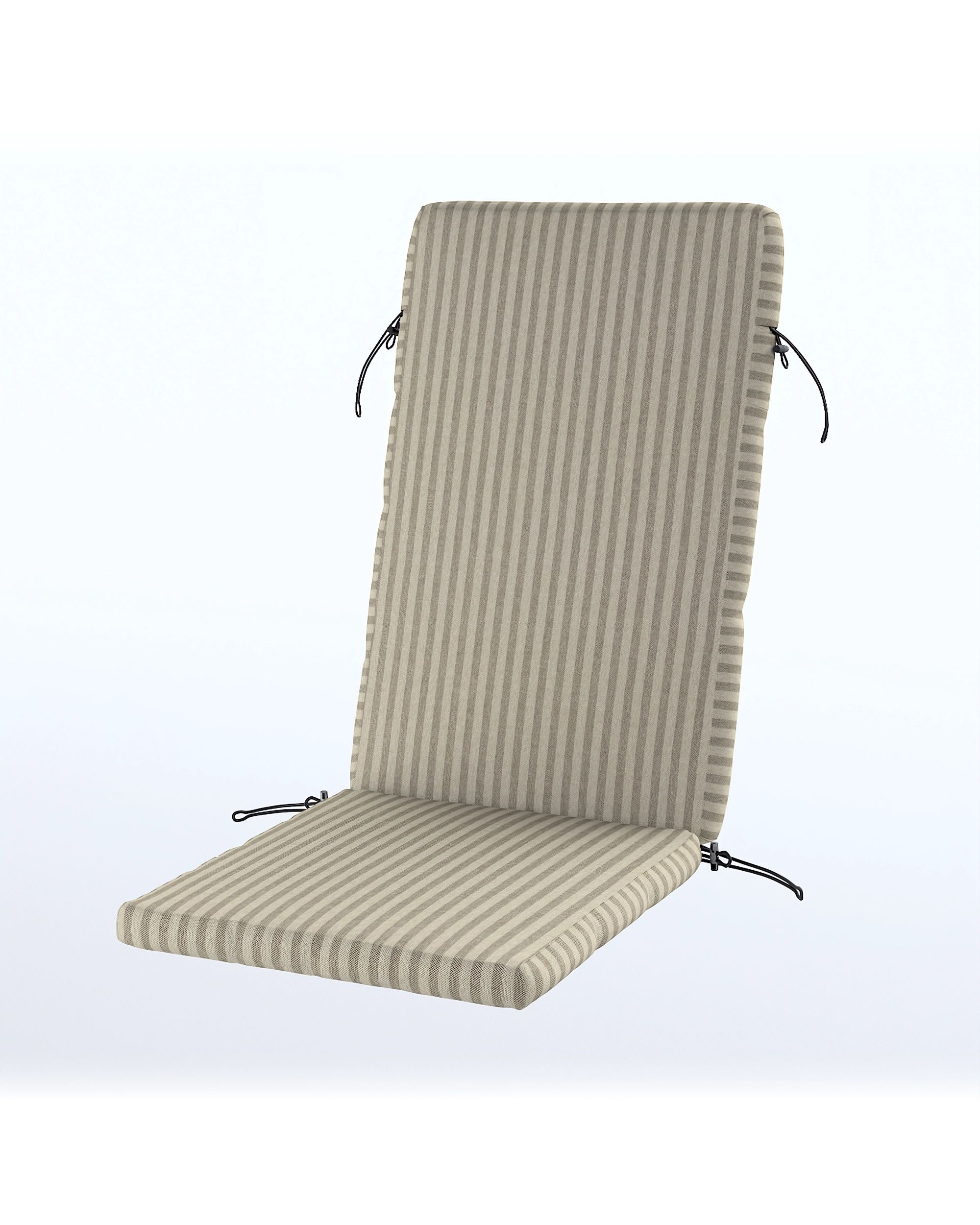 Duvholmen chair cushion cover 116x45cm (BONDHOLMEN, NÄMMARÖ, SJÄLLAND) colour beige fabric outdoor, structured, patterned
