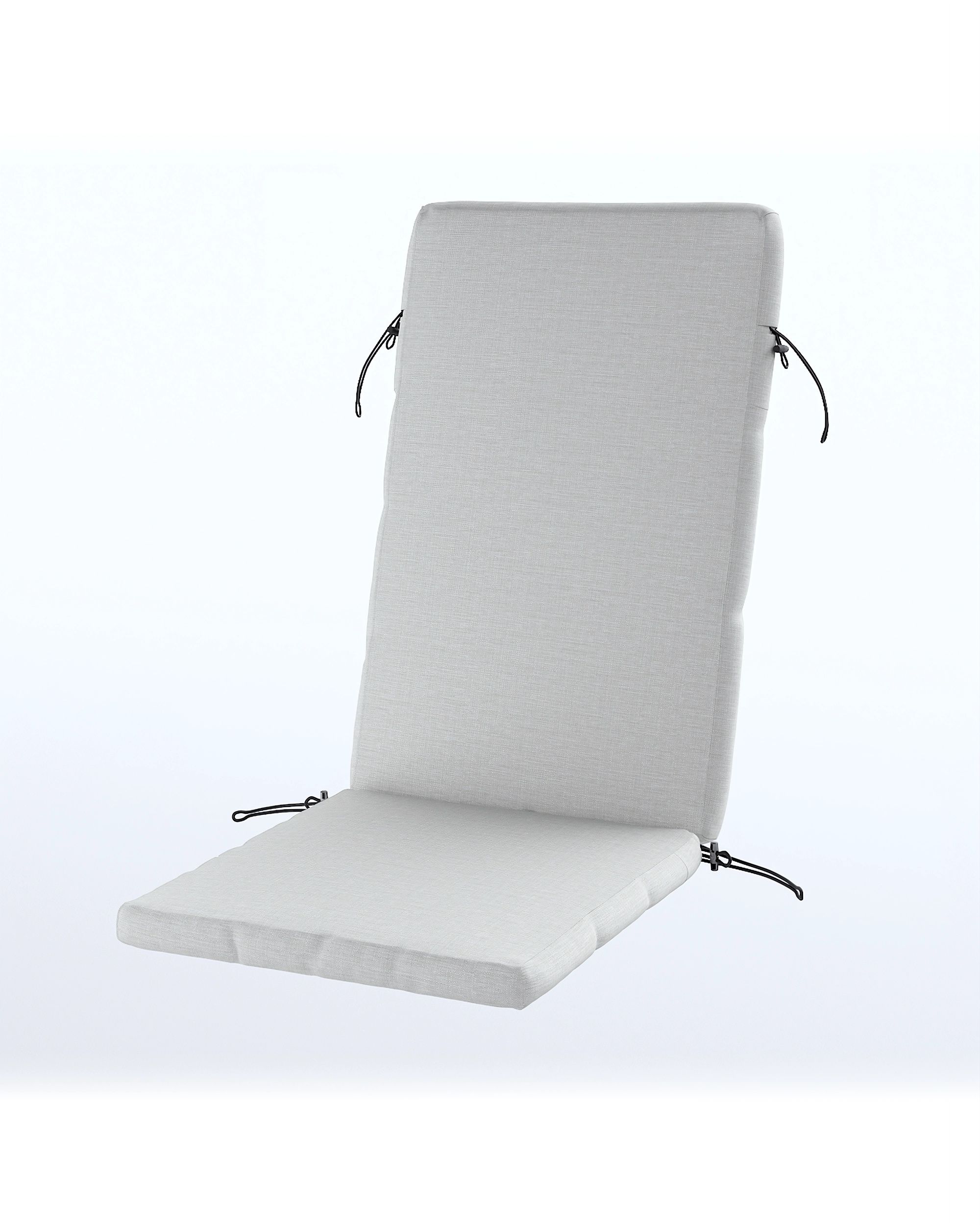 Duvholmen chair cushion cover 116x45cm (BONDHOLMEN, NÄMMARÖ, SJÄLLAND) colour grey fabric outdoor, structured