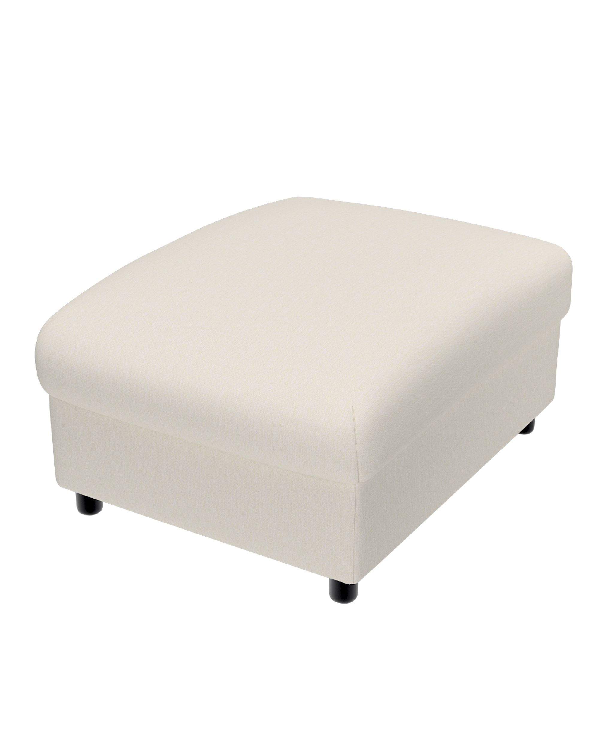 Cover for footstool Vimle colour grey fabric structured