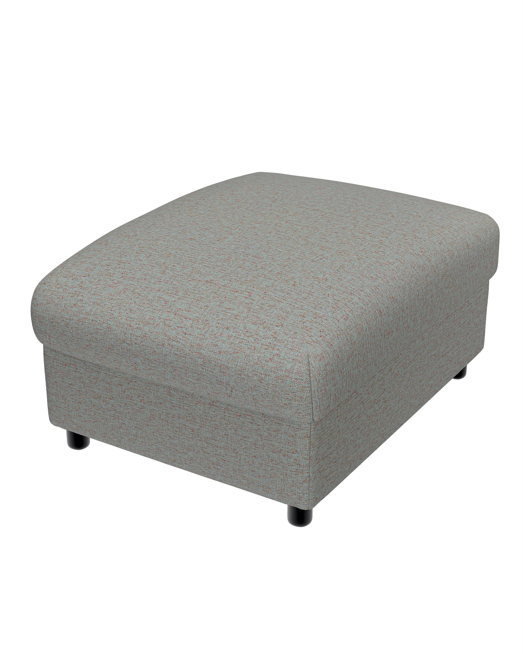 Cover for footstool Vimle colour blue fabric structured (hover)