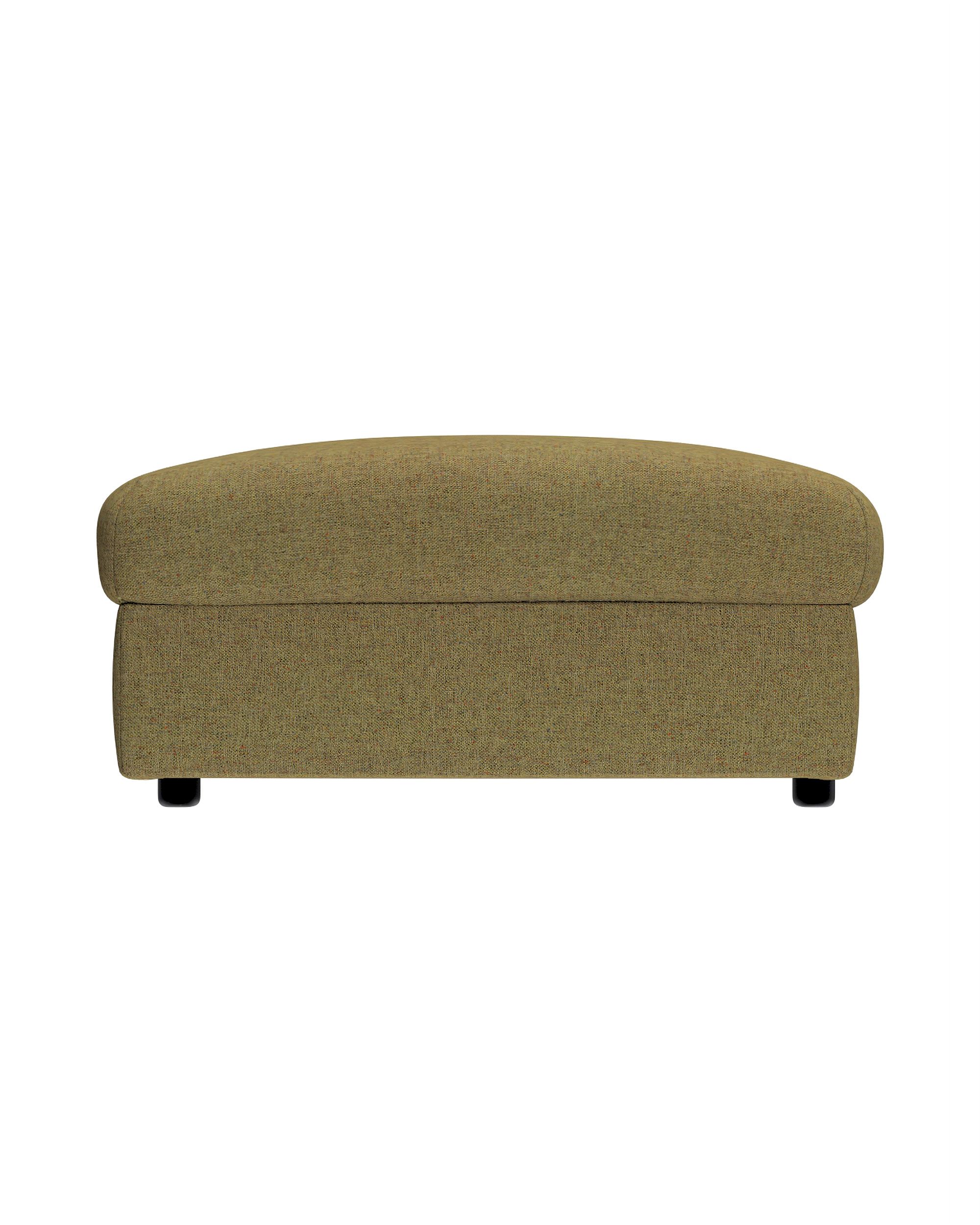 Cover for footstool Vimle colour green fabric structured