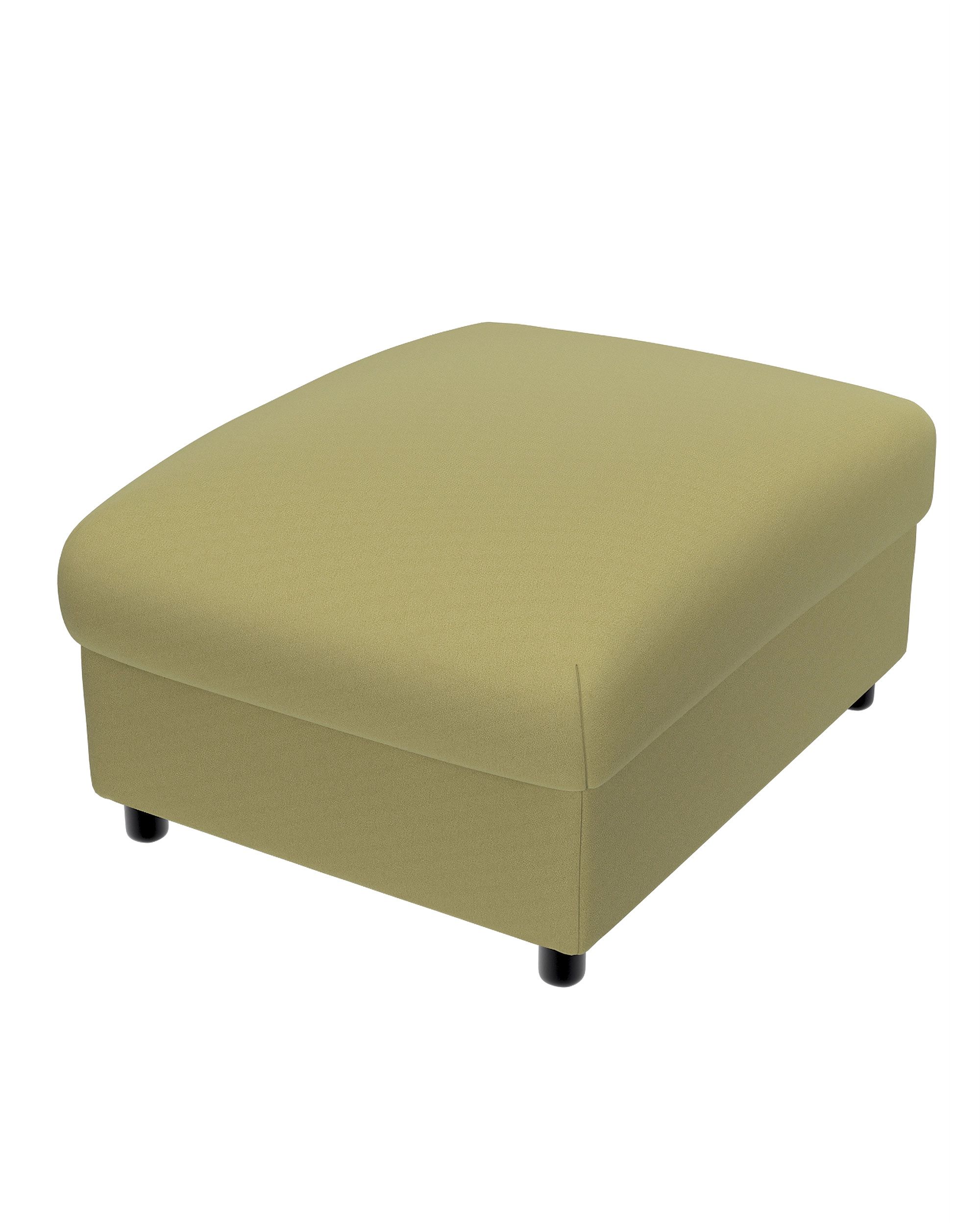 Cover for footstool Vimle colour green fabric gloss, velvet (hover)