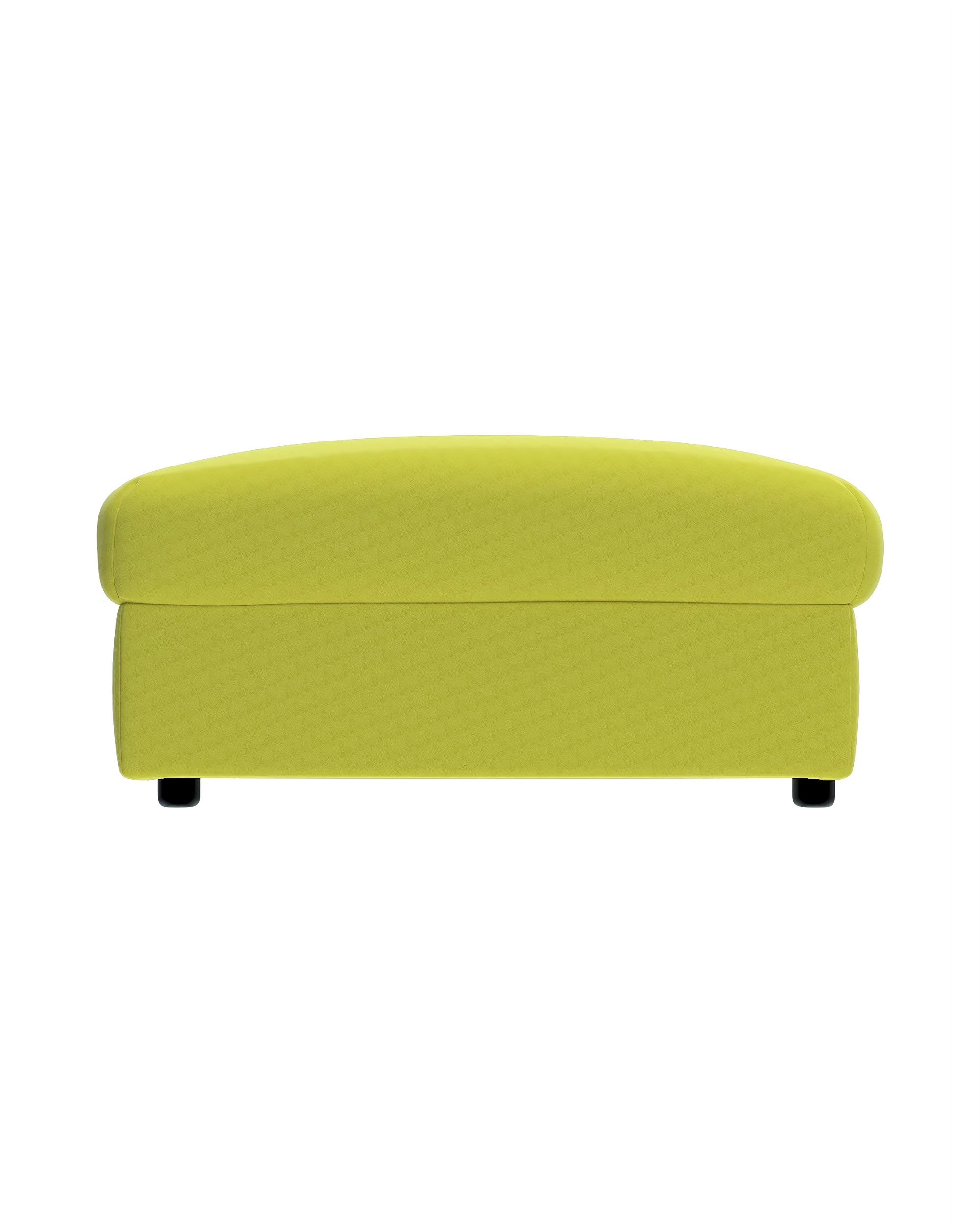 Cover for footstool Vimle colour green fabric gloss, velvet