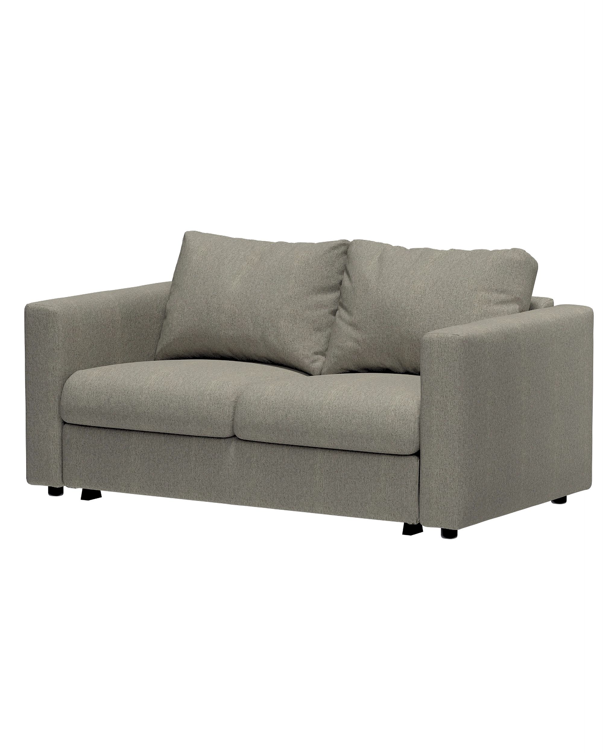 Cover for 2-seater sofa bed section Vimle colour beige fabric structured (hover)