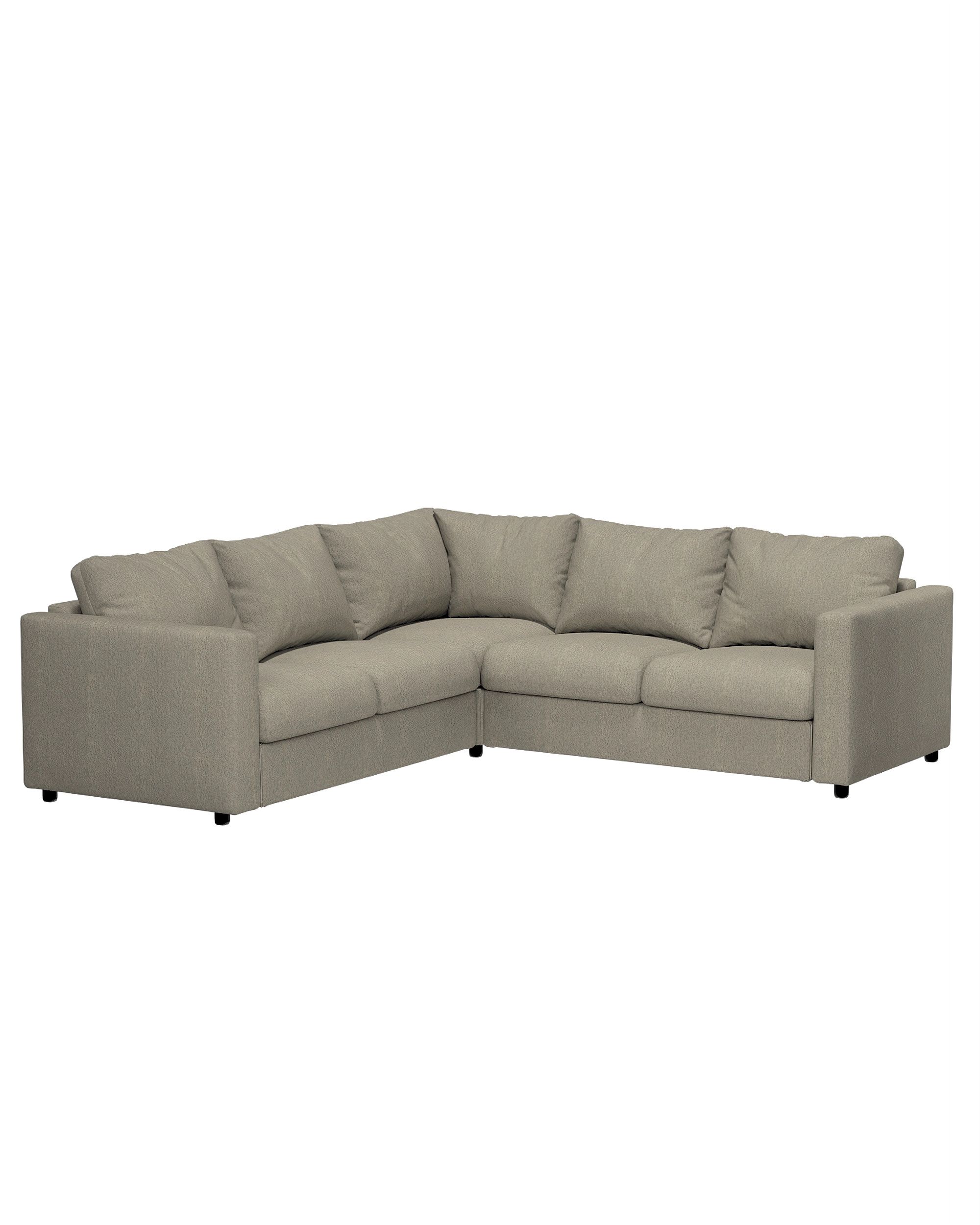 Cover for corner section Vimle colour beige fabric structured (hover)