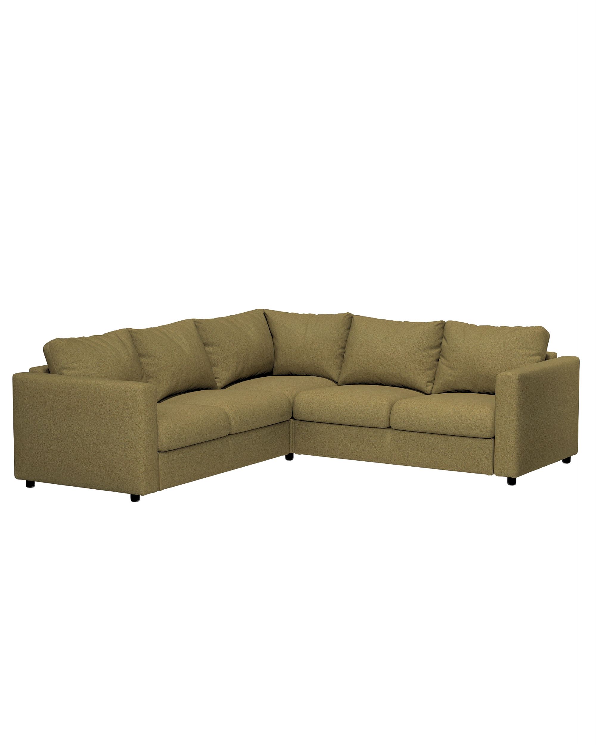 Cover for corner section Vimle colour green fabric structured (hover)