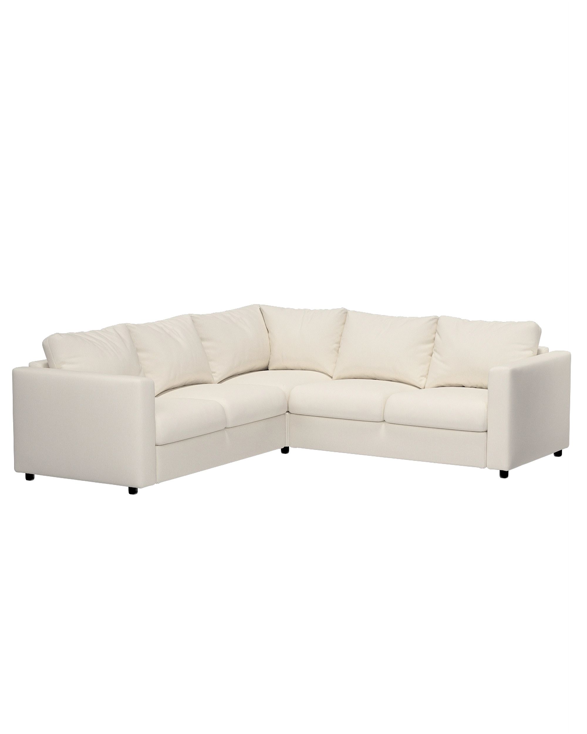 Cover for corner section Vimle colour cream fabric structured (hover)