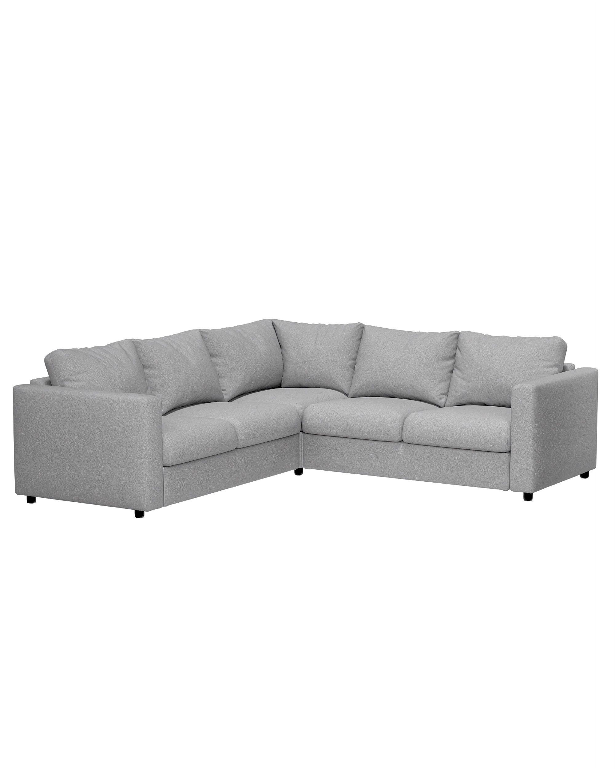 Cover for corner section Vimle colour grey fabric structured (hover)