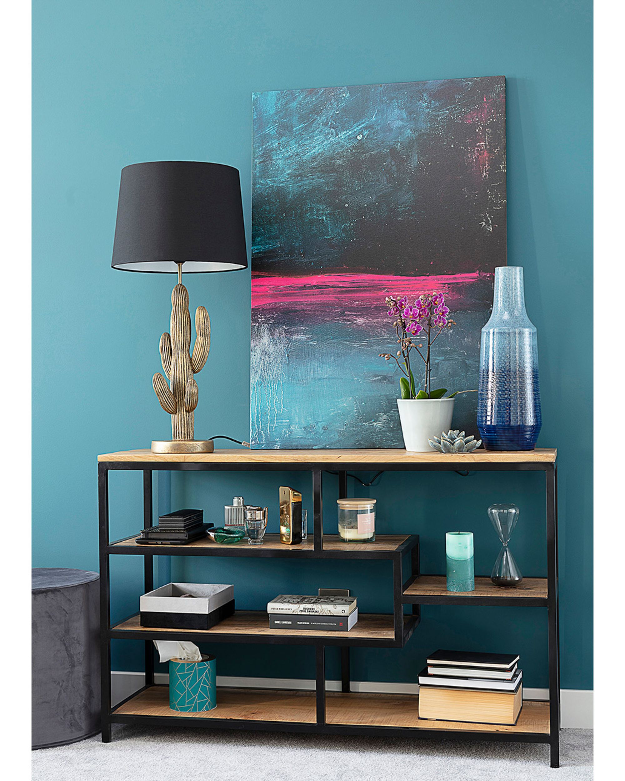 Expression Pink I canvas painting (hover)