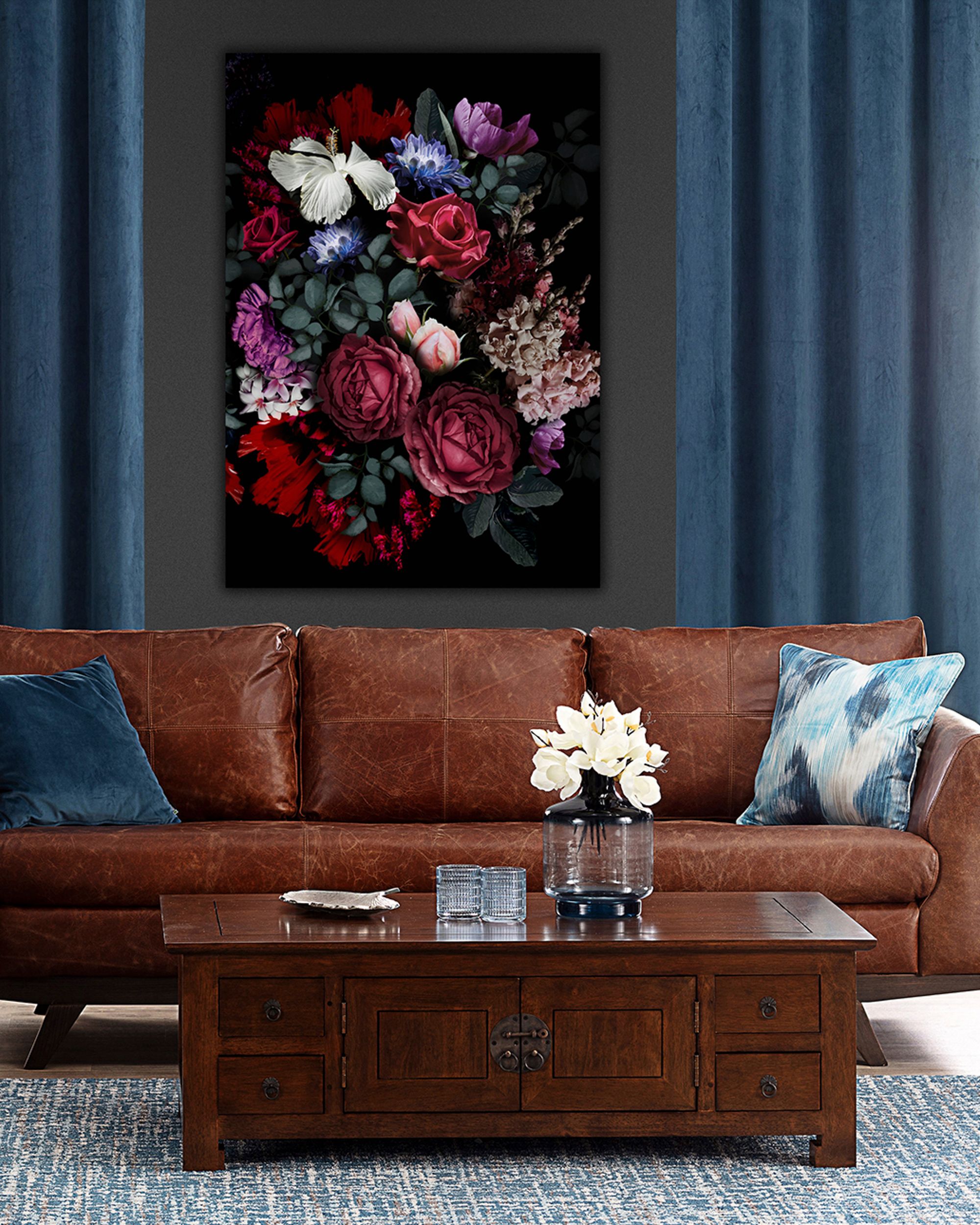 Flowers II canvas painting (hover)