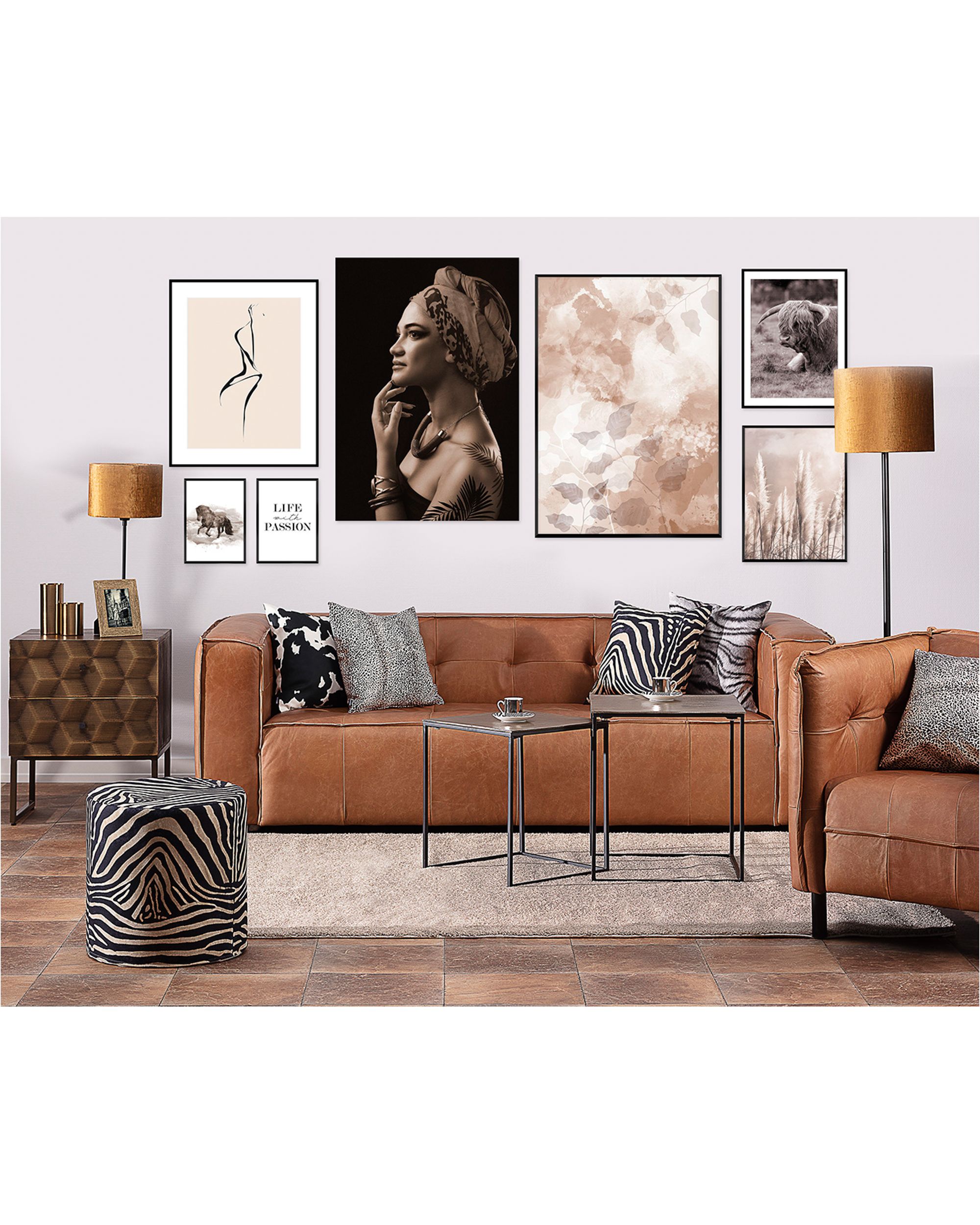 Etno canvas painting (hover)