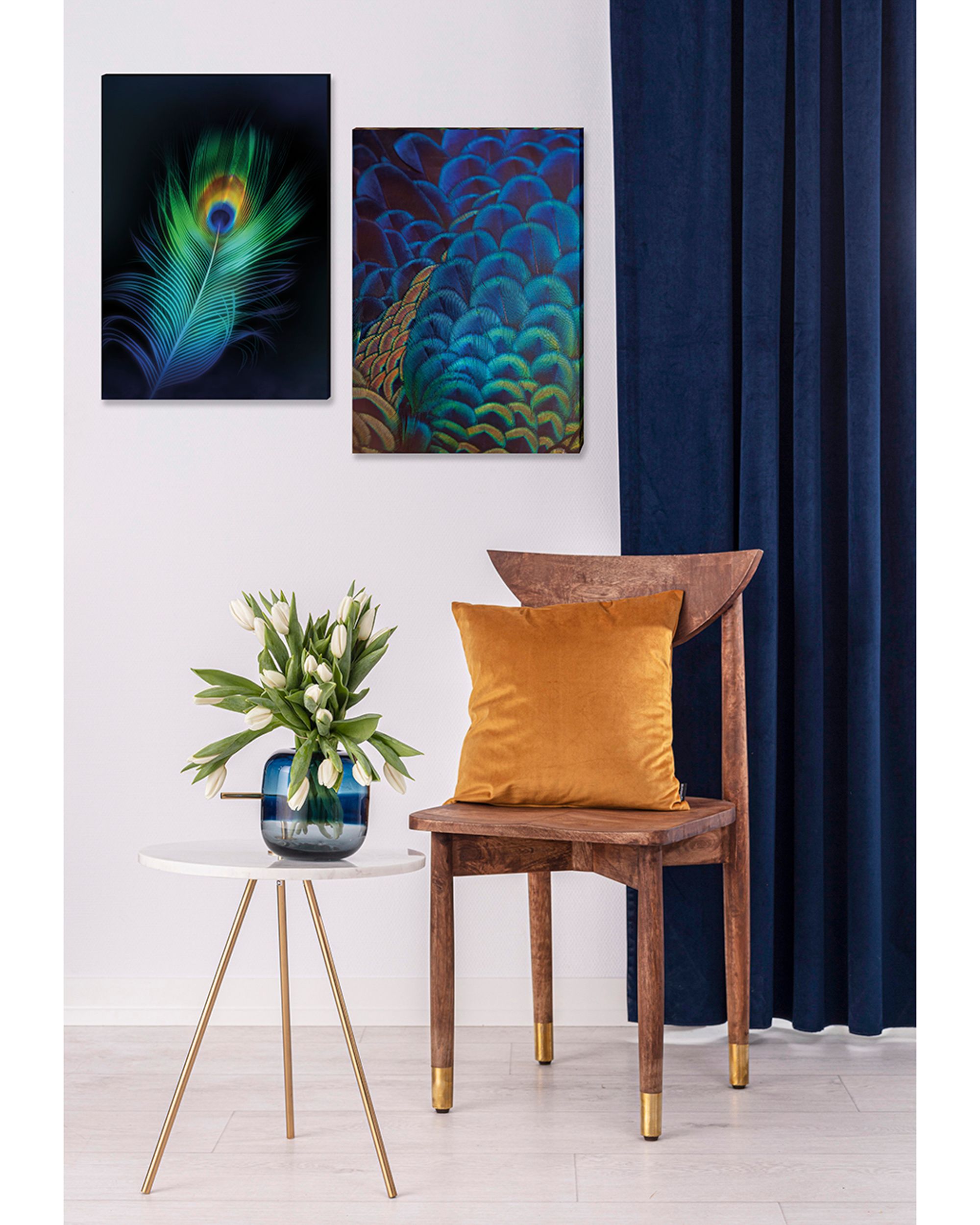 Peacock Eye canvas painting (hover)