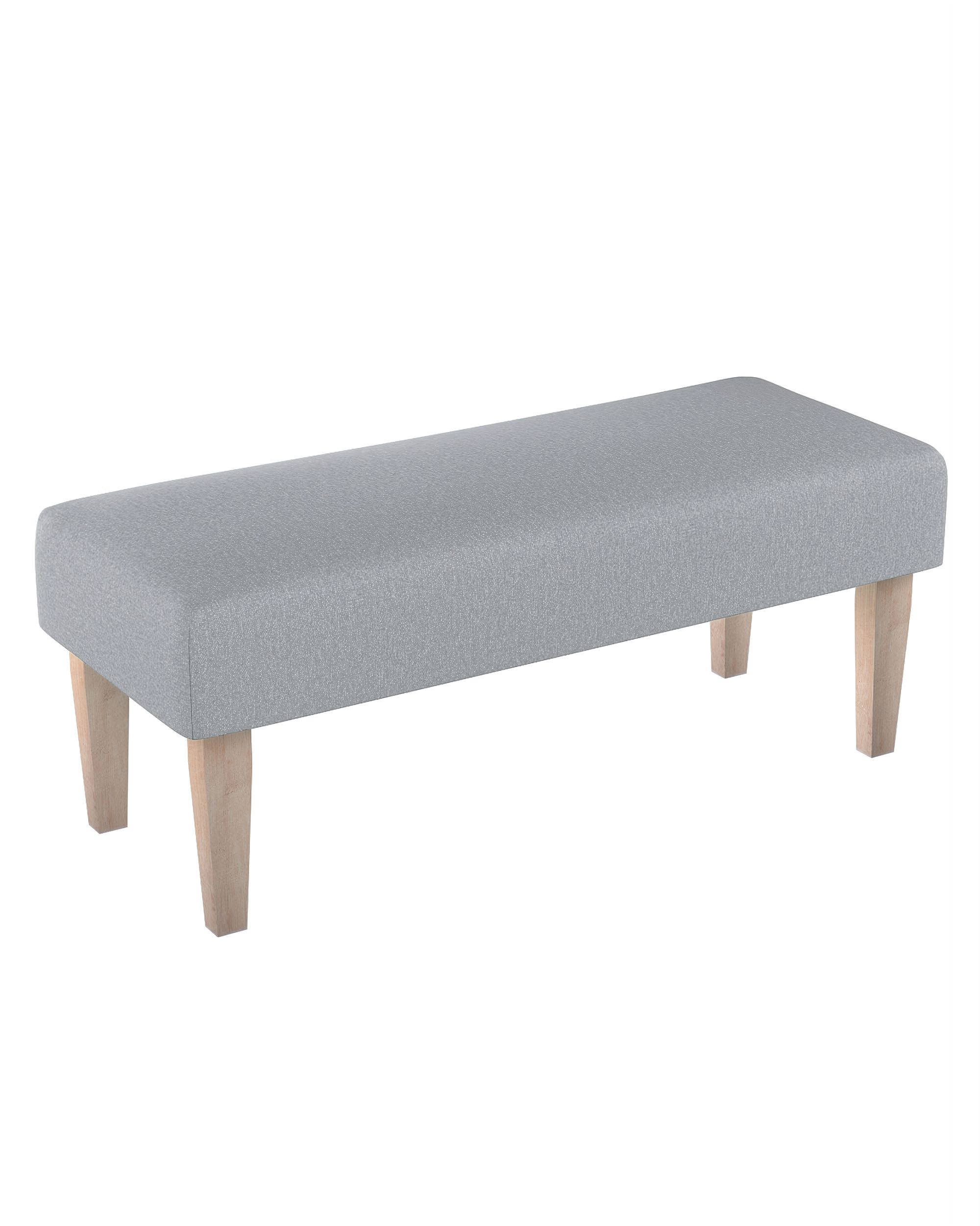 Bench colour grey fabric structured