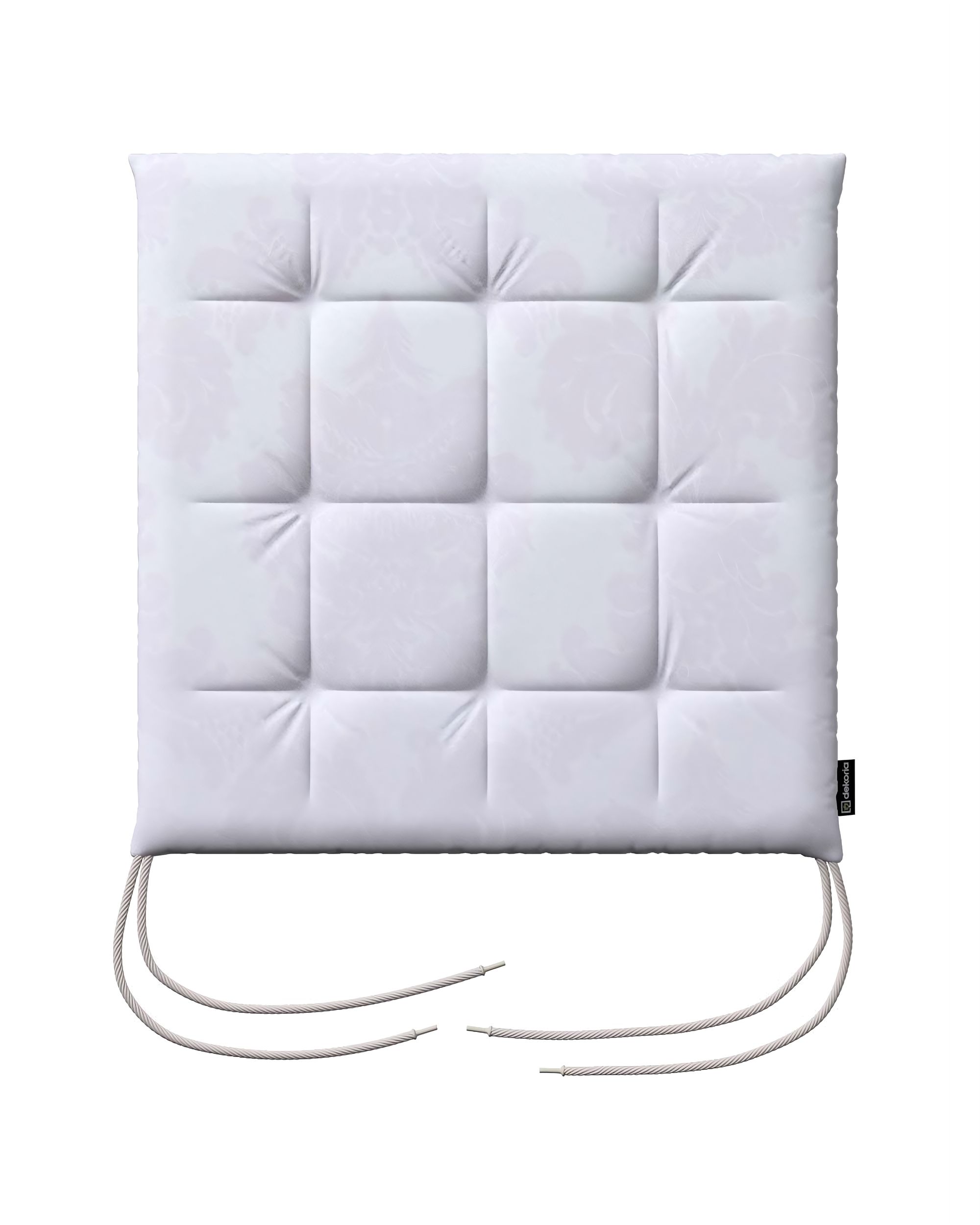 Charles seat pad colour white fabric gloss, structured, patterned (hover)