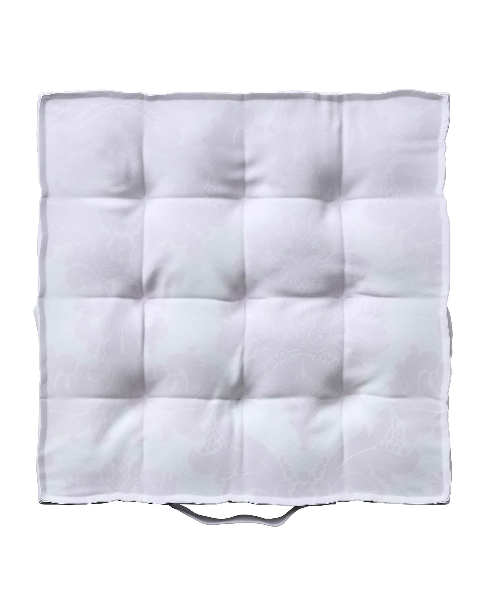 Jacob seat pad/floor cushion colour white fabric gloss, structured, patterned (hover)
