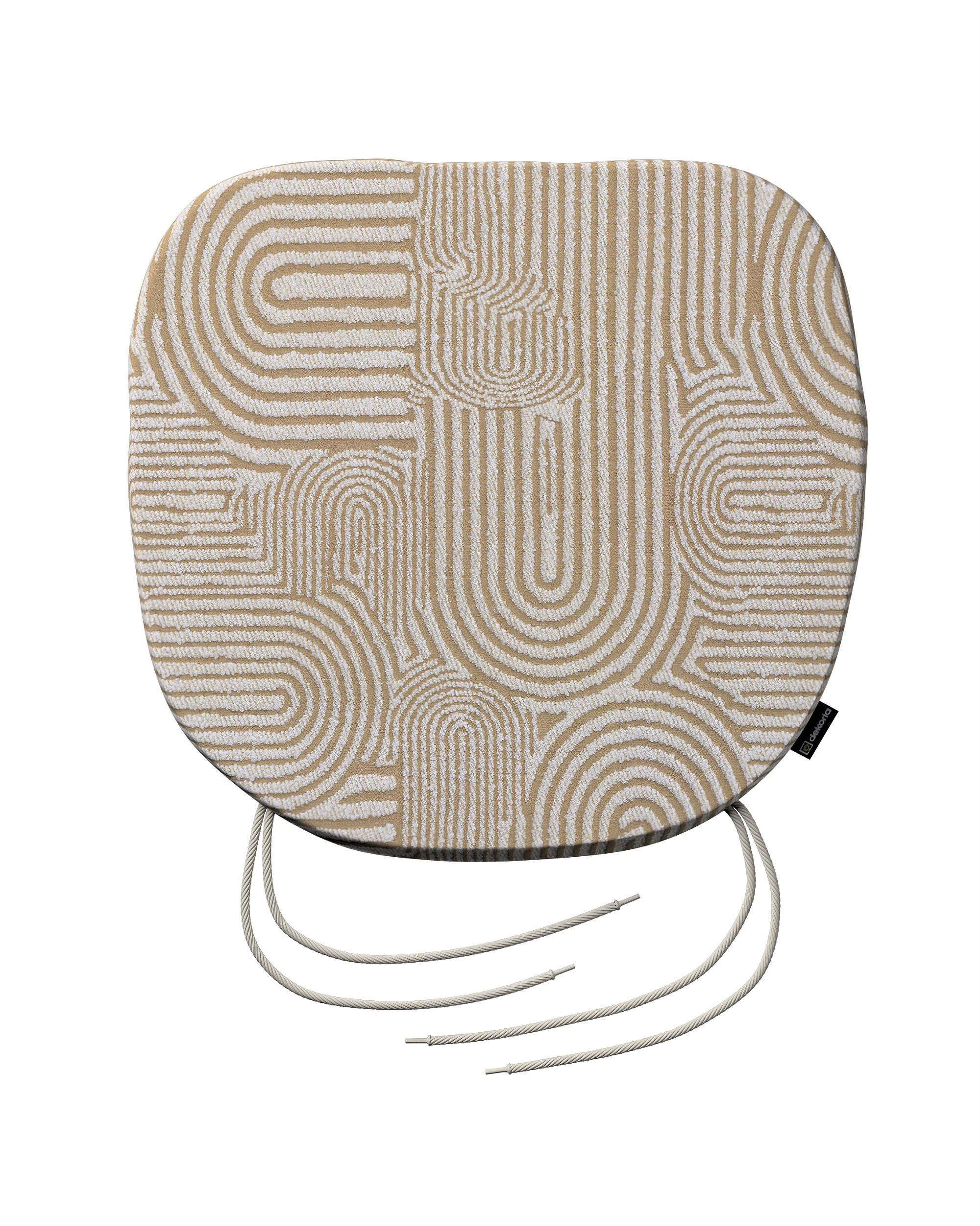 Bart seat pad colour beige fabric structured, patterned (hover)