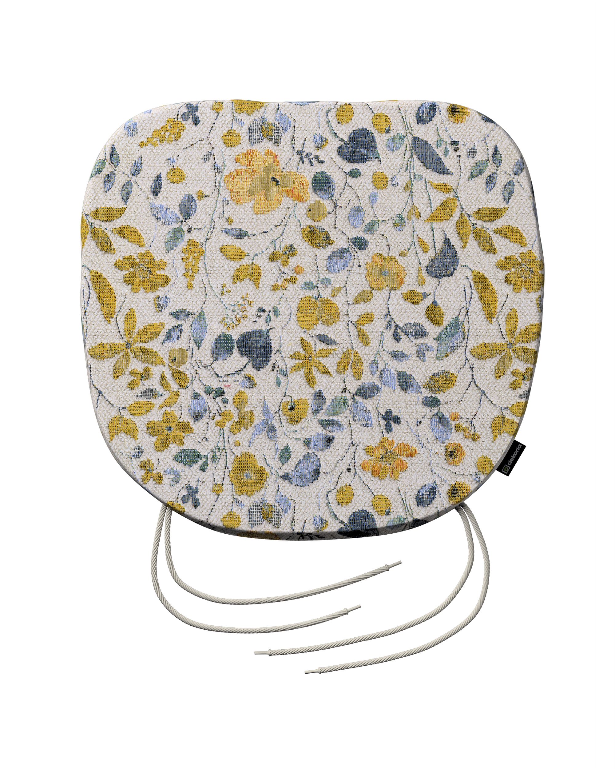 Bart seat pad colour yellow fabric structured, patterned (hover)