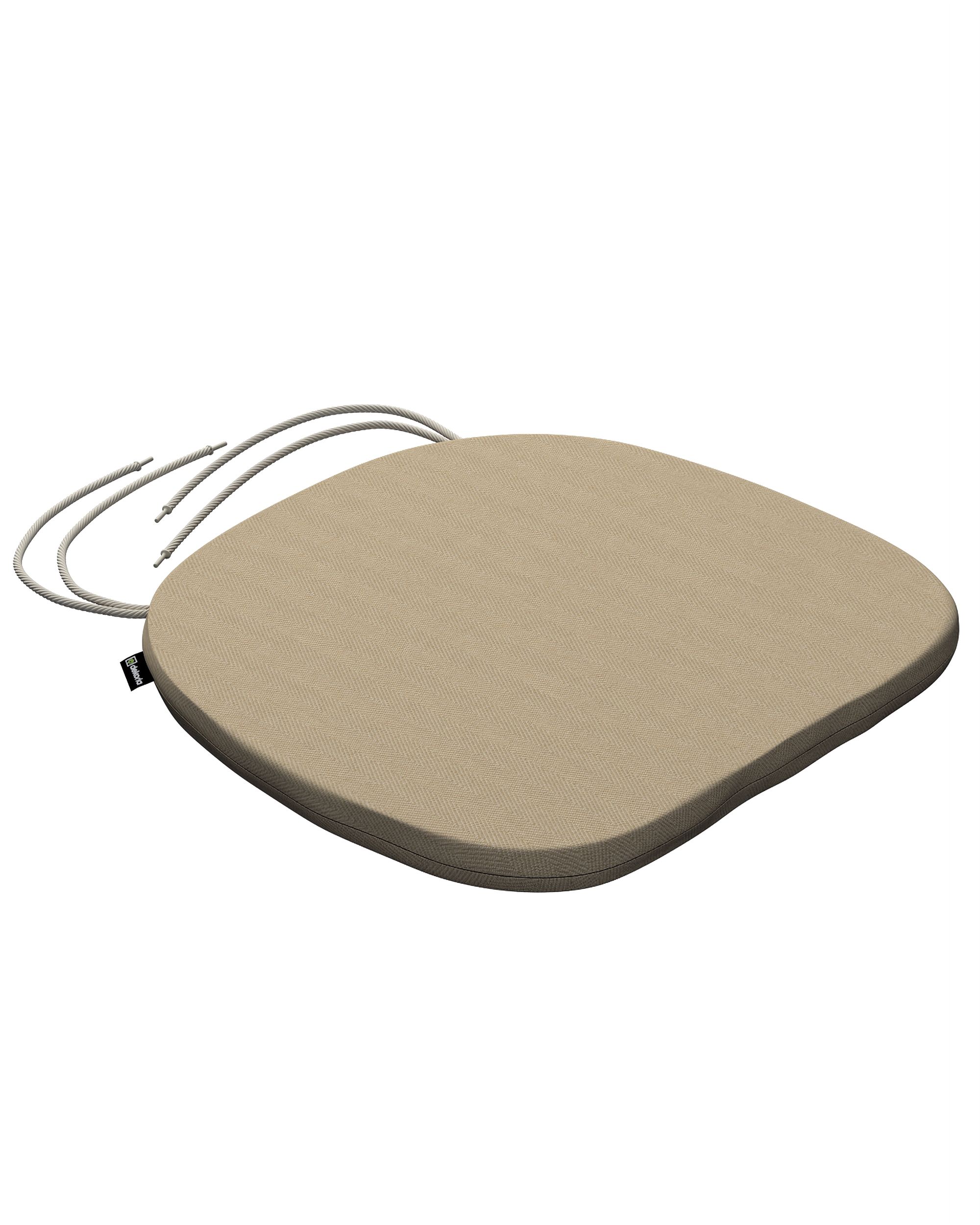 Bart seat pad colour beige fabric outdoor, structured (hover)