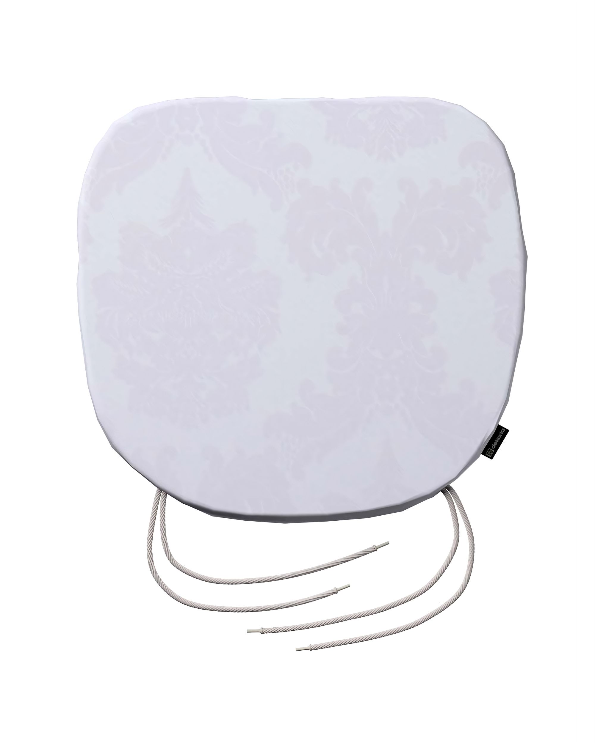Bart seat pad colour white fabric gloss, structured, patterned (hover)