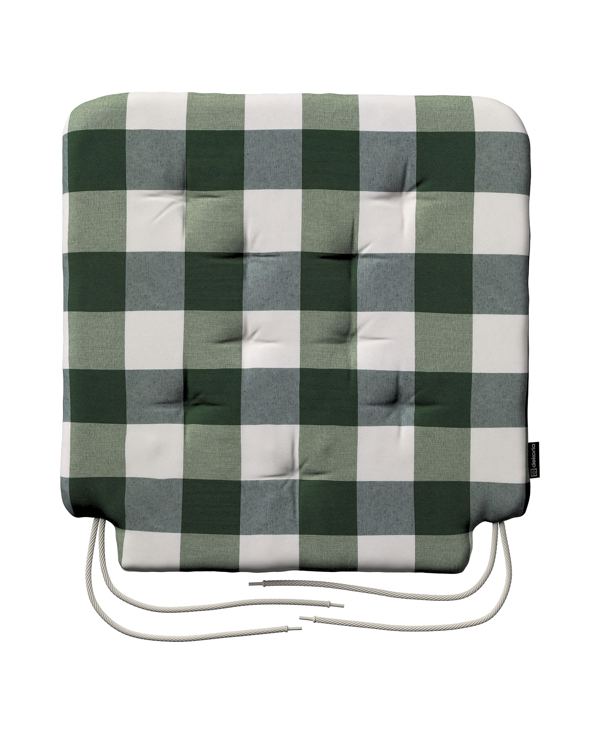 Oleg seat pad colour green fabric patterned