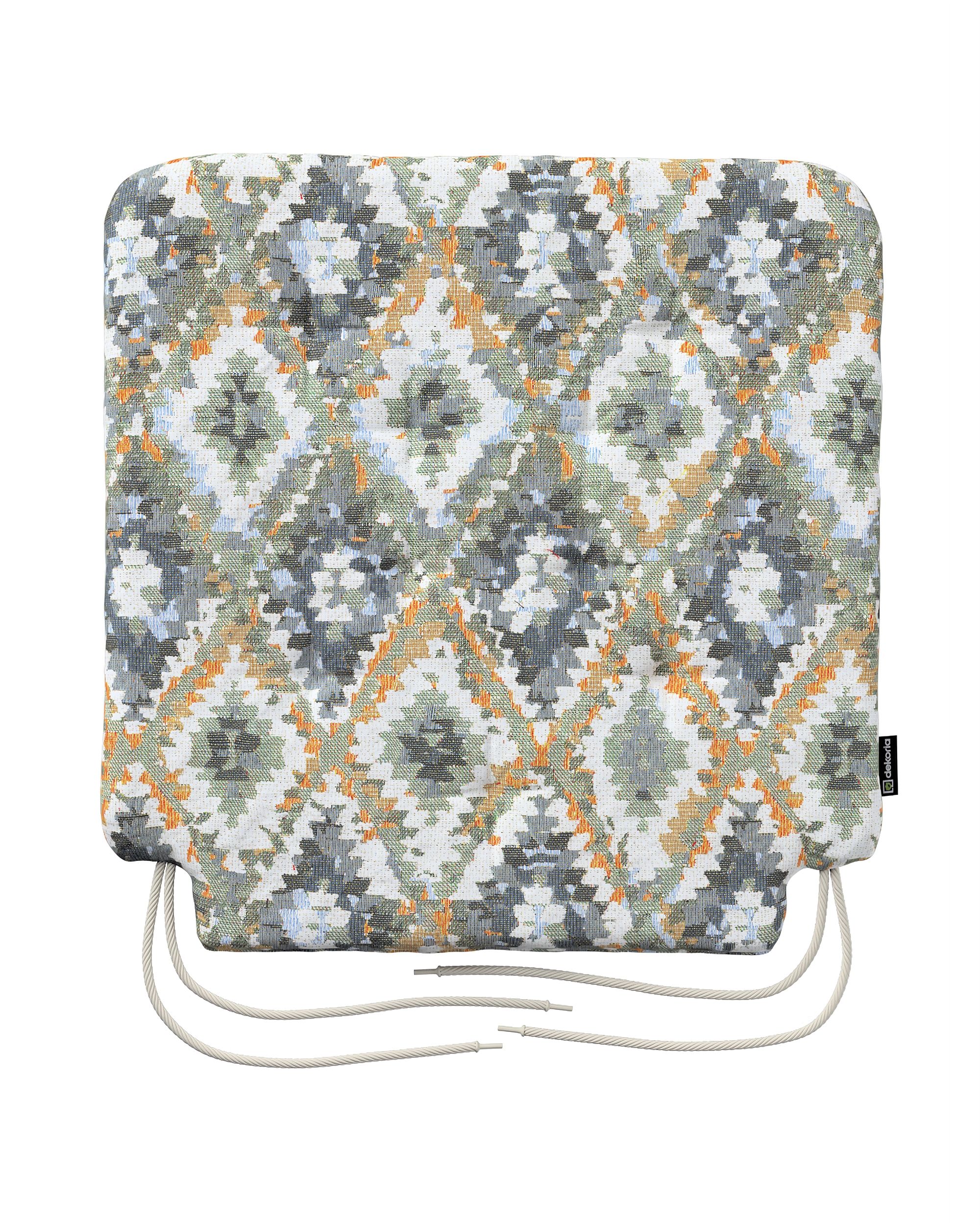 Oleg seat pad colour blue fabric structured, patterned (hover)